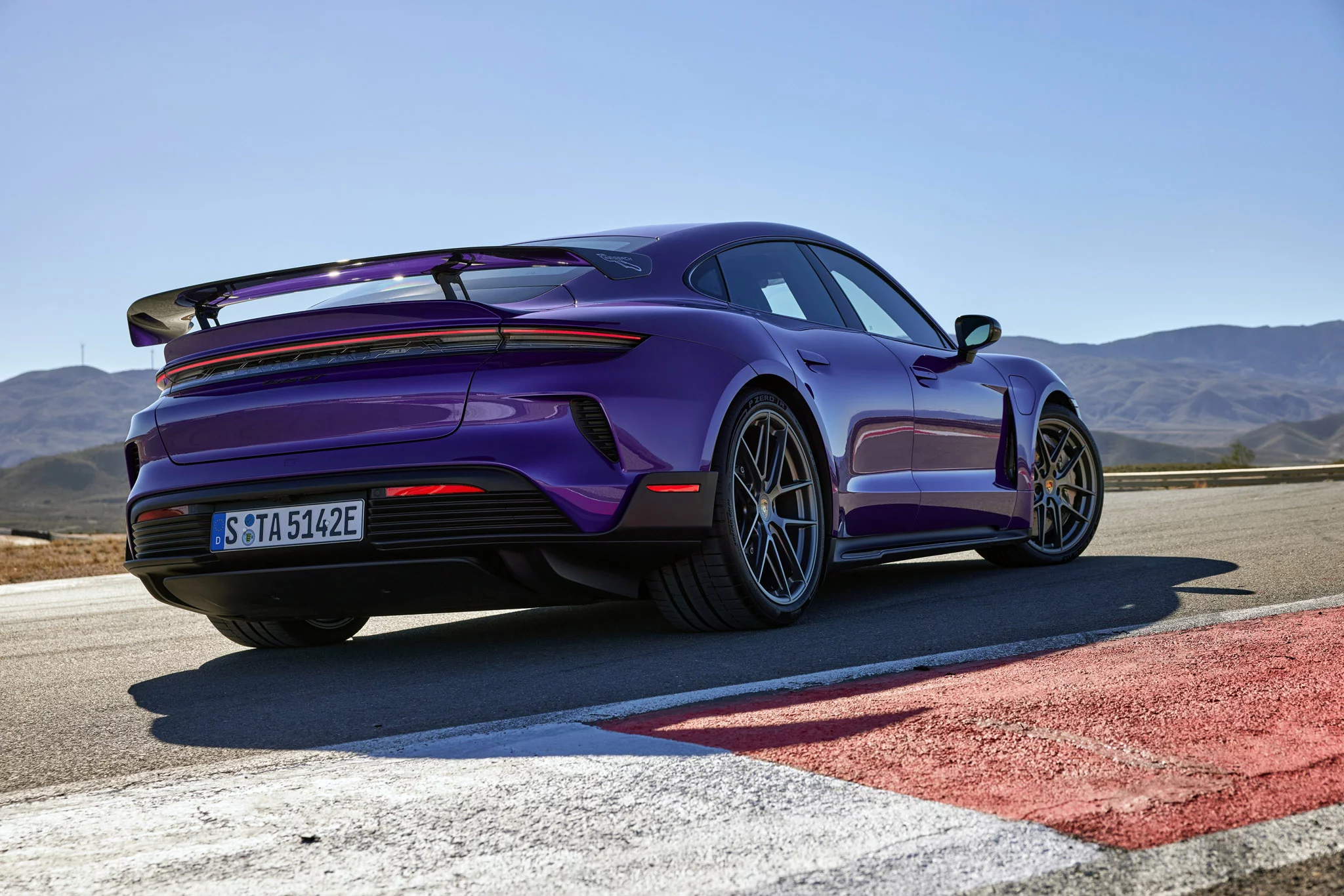 Purple Sky Metallic Porsche Taycan