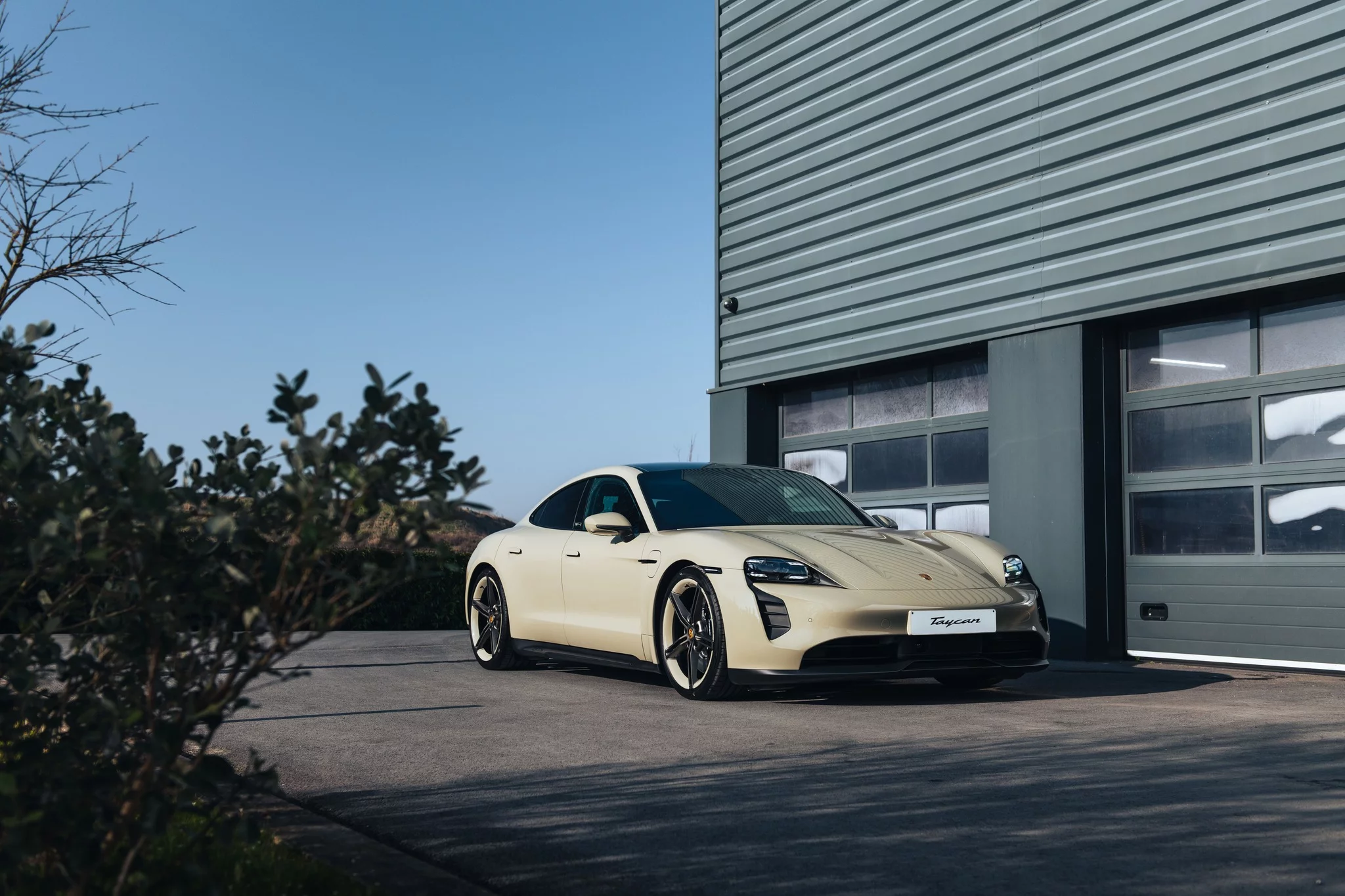 Stone Grey Porsche Taycan