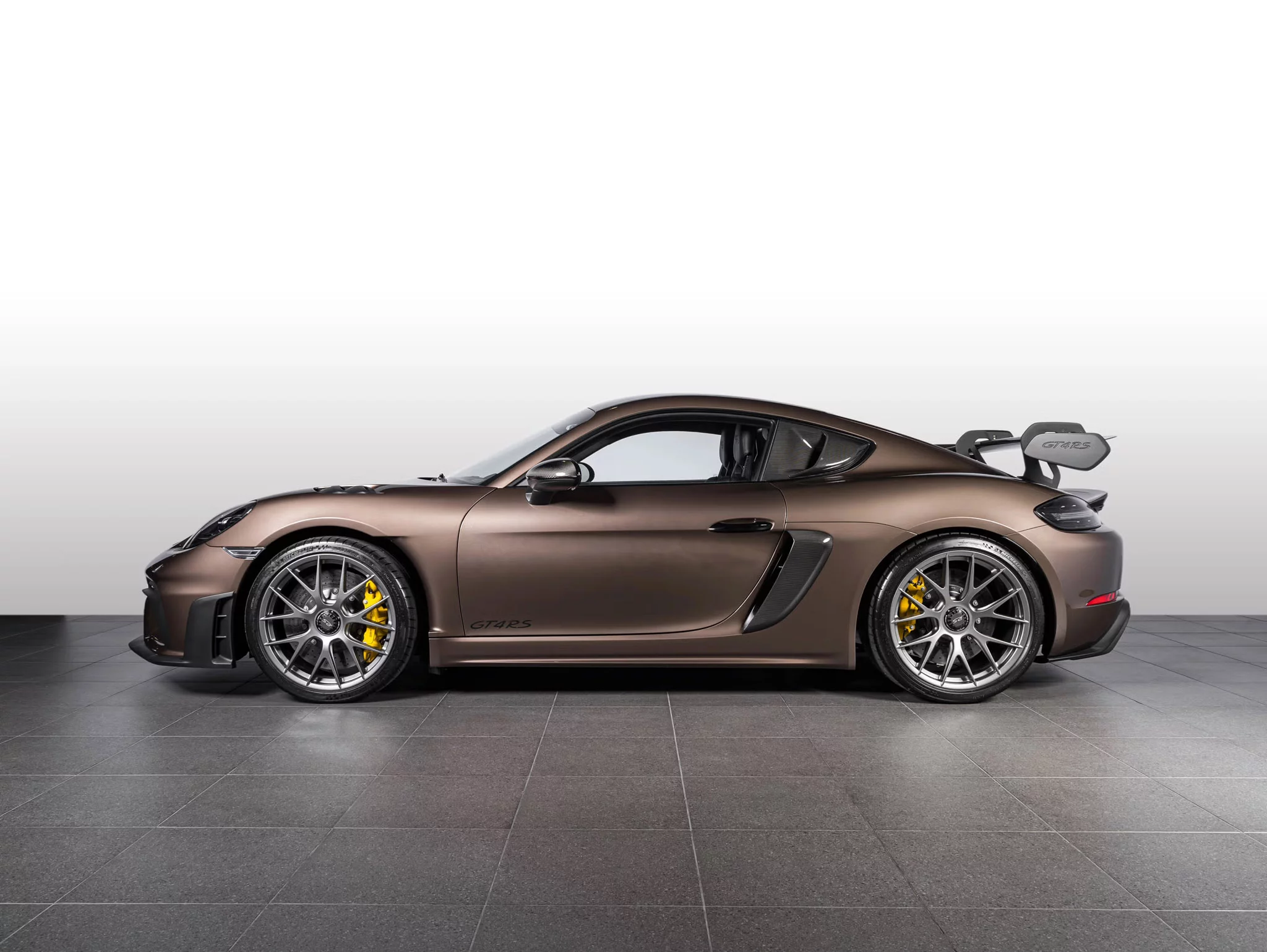 Chestnut Brown Metallic Porsche 718 Cayman GT4 RS