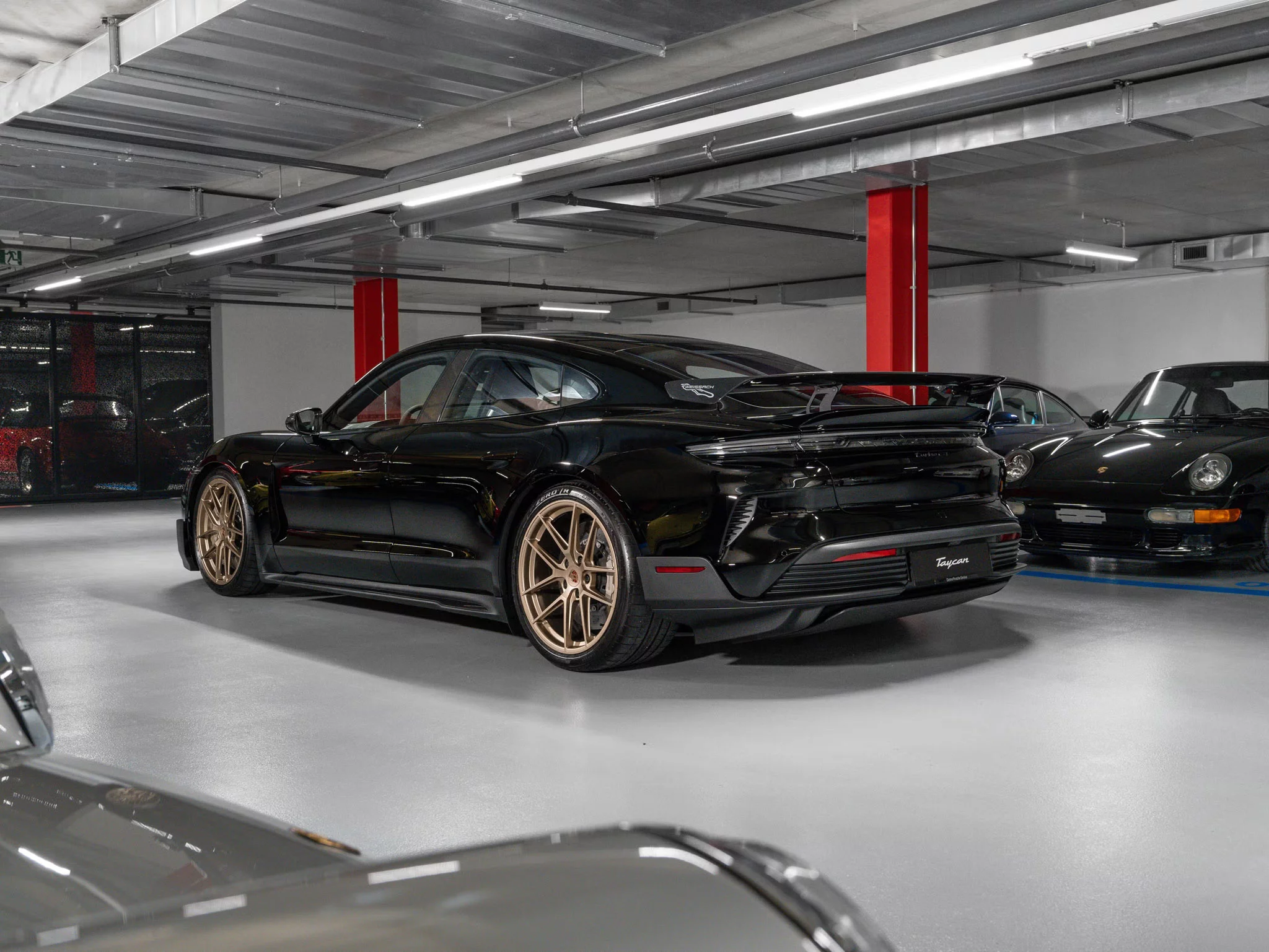 Black Porsche Taycan