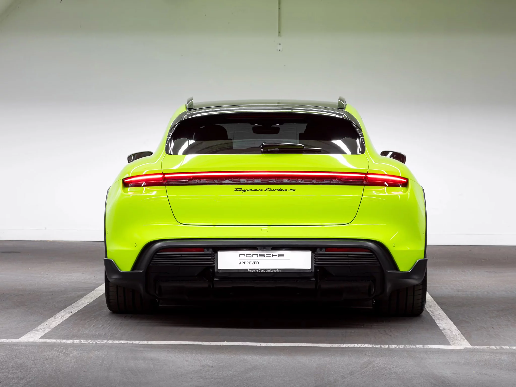 Acid Green Porsche Taycan