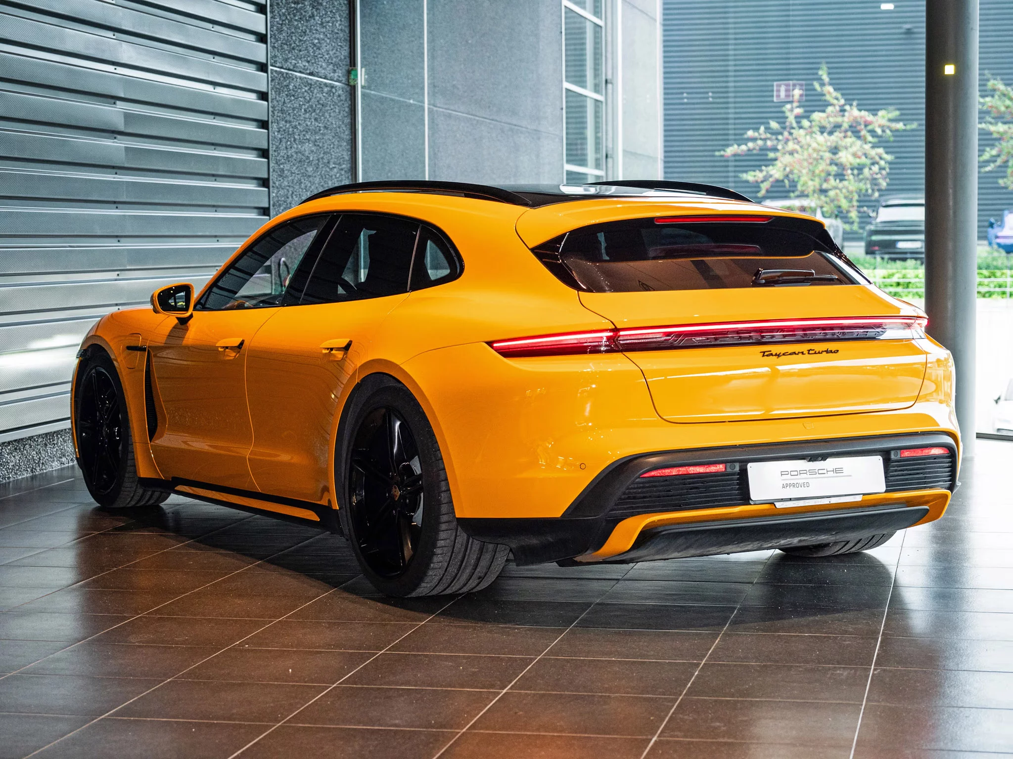 Signal Yellow Porsche Taycan