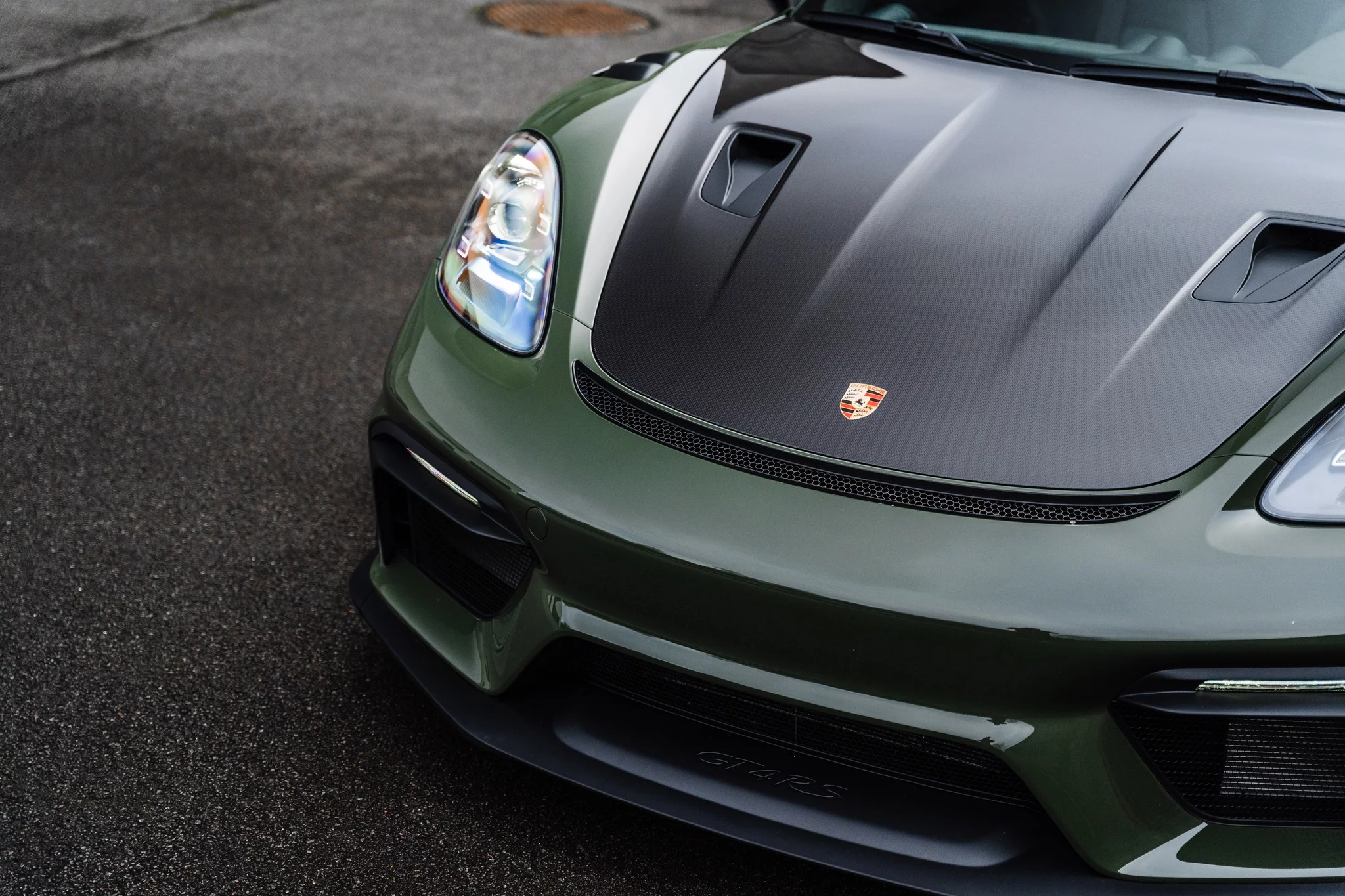 Black Olive Porsche 718 Cayman GT4 RS