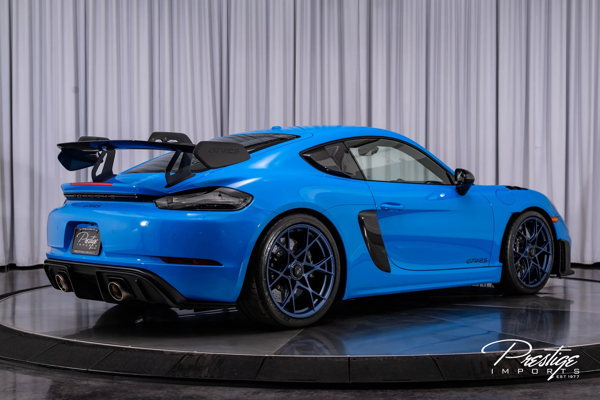 Shark Blue Porsche 718 Cayman GT4 RS