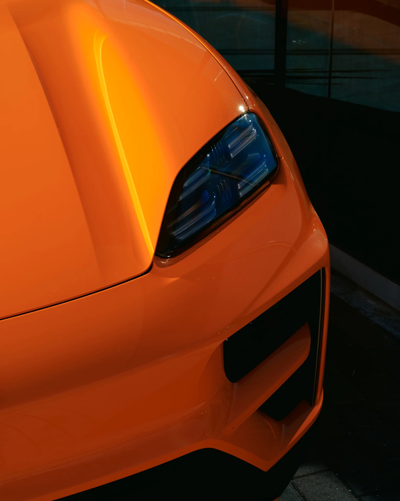 Gulf Orange Porsche Macan Electric