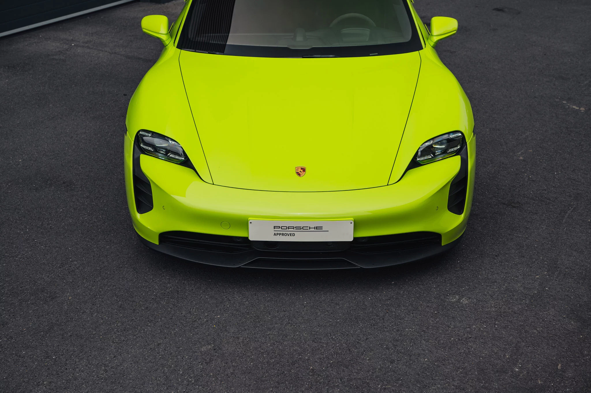 Acid Green Porsche Taycan