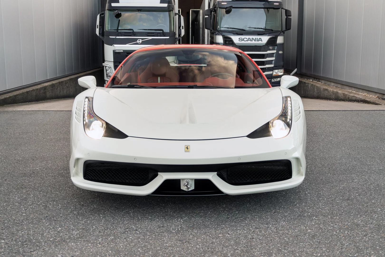Bianco Avus Ferrari 458