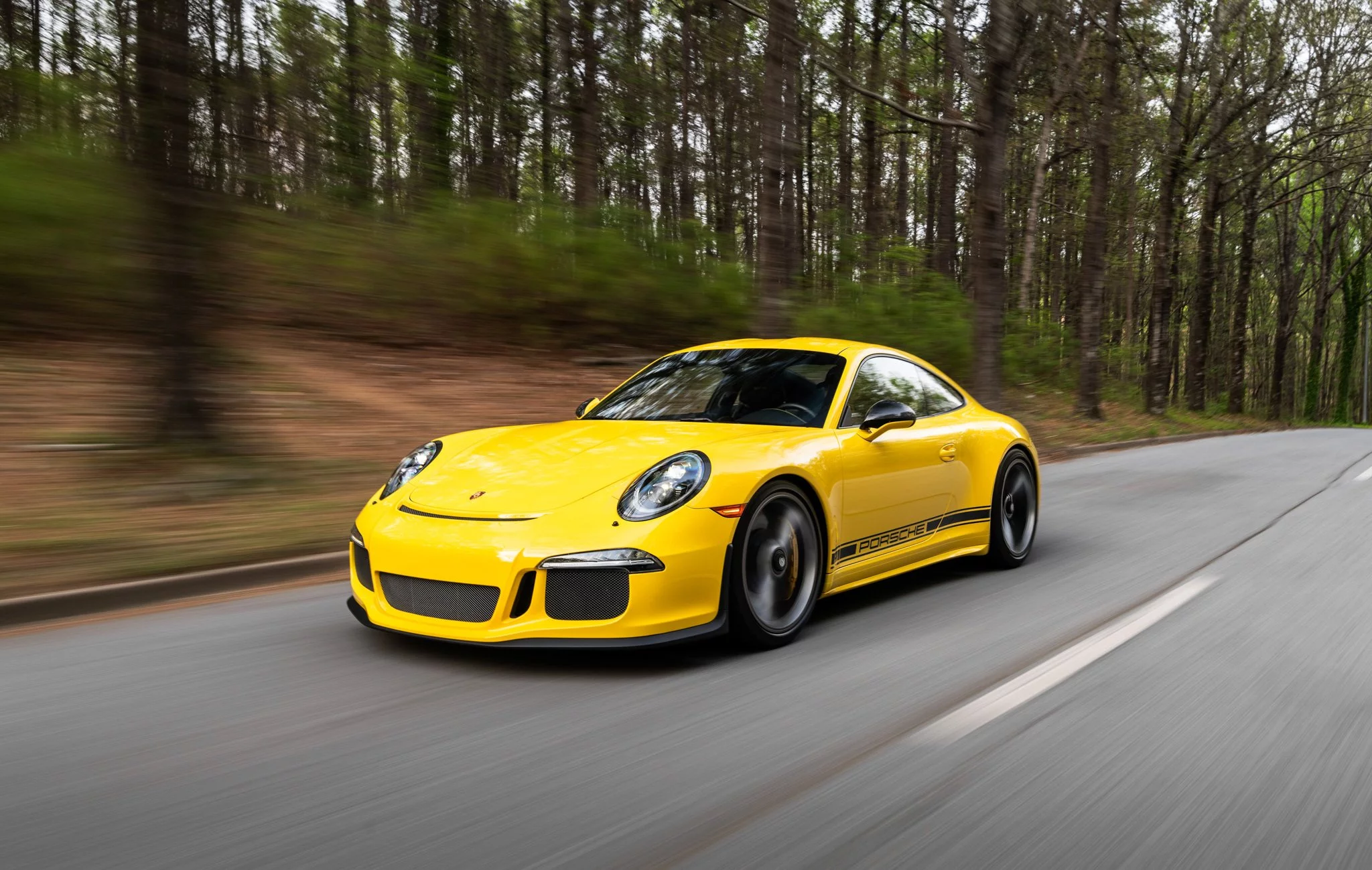 Racing Yellow Porsche 911 R