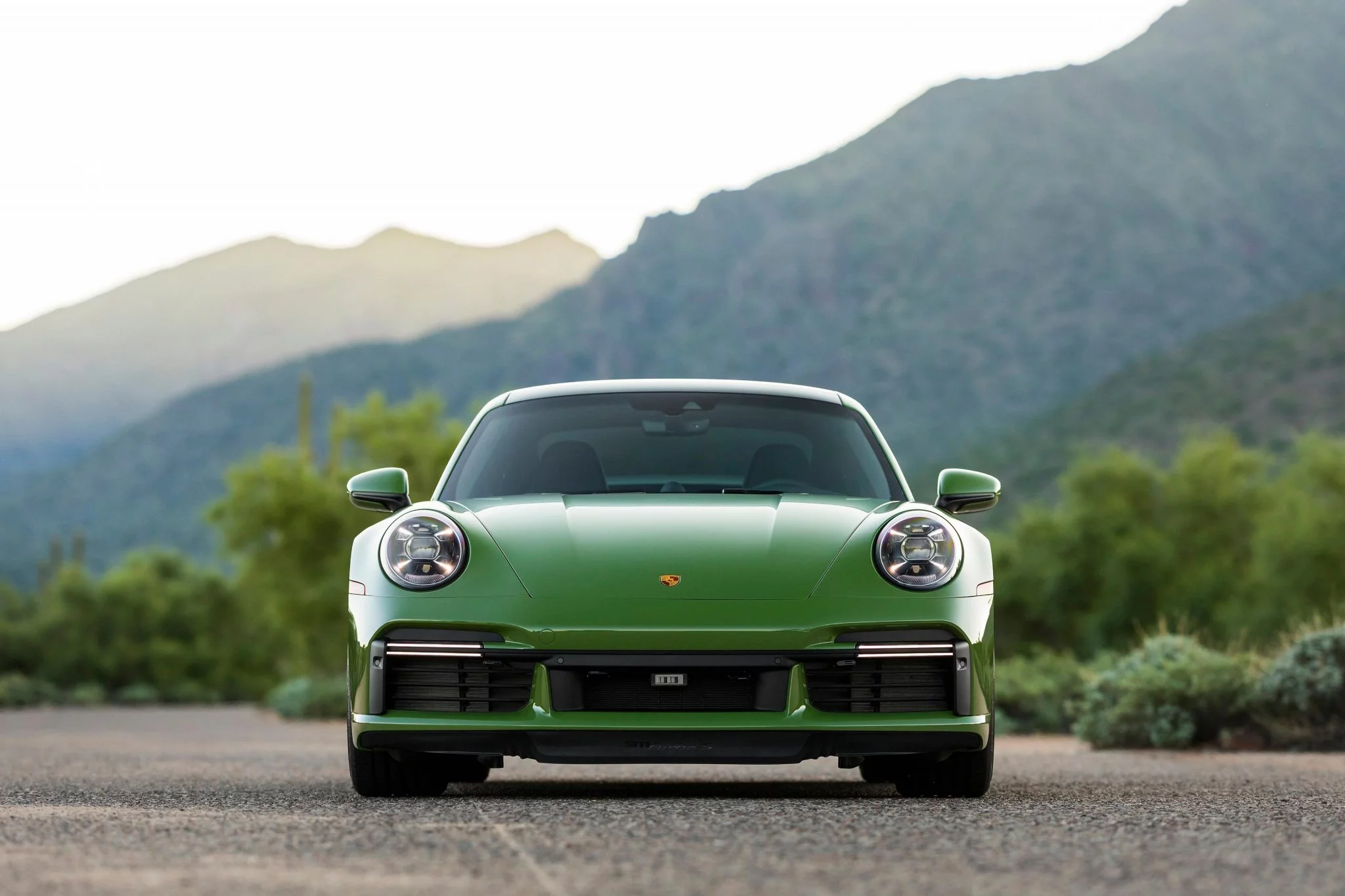 Olive Green Porsche 911 Turbo