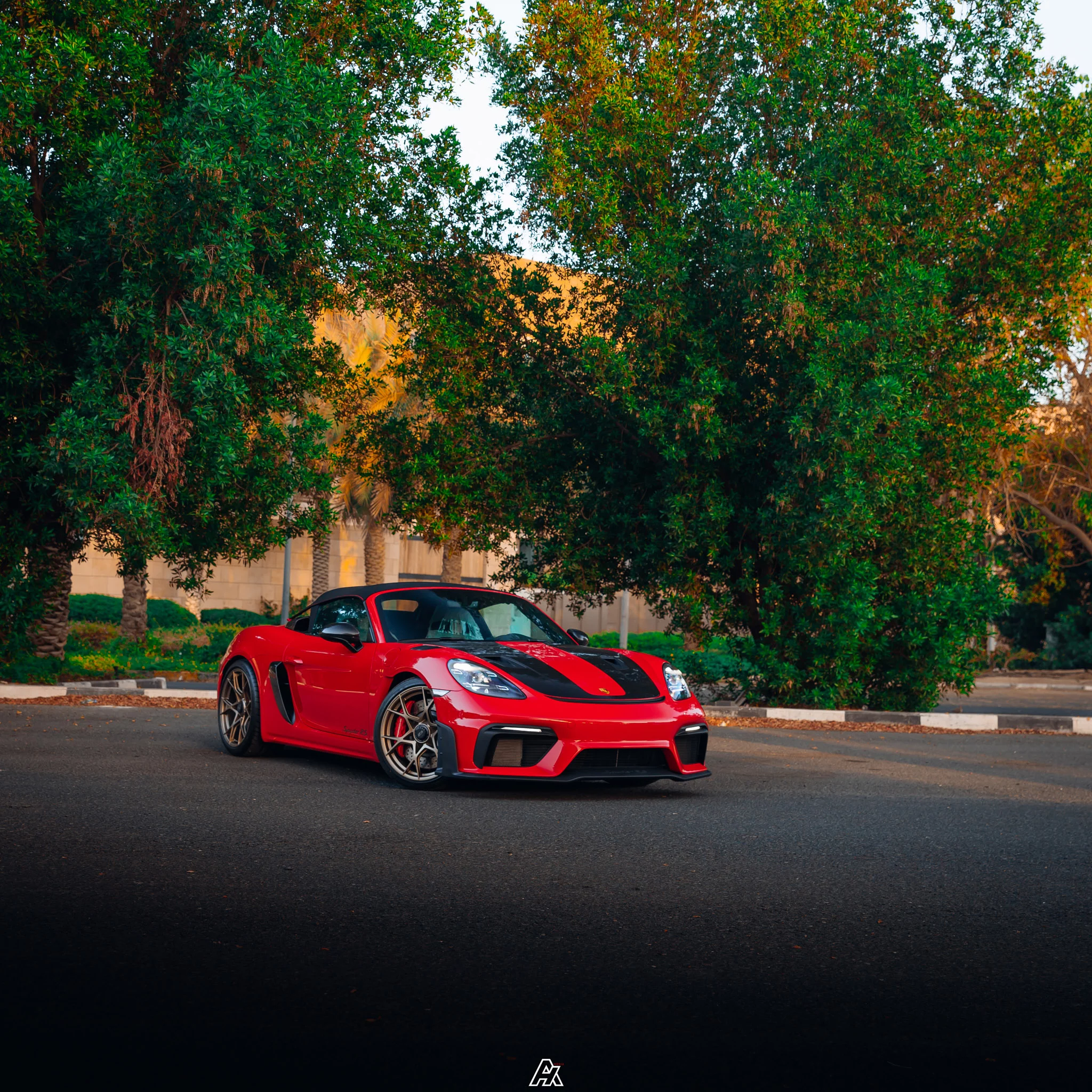 Guards Red Porsche 718 Spyder RS