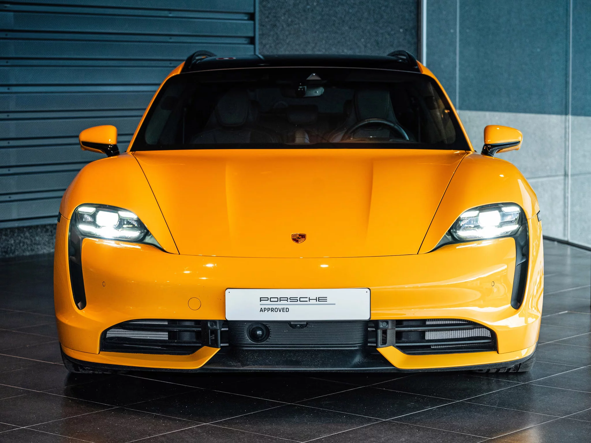Signal Yellow Porsche Taycan