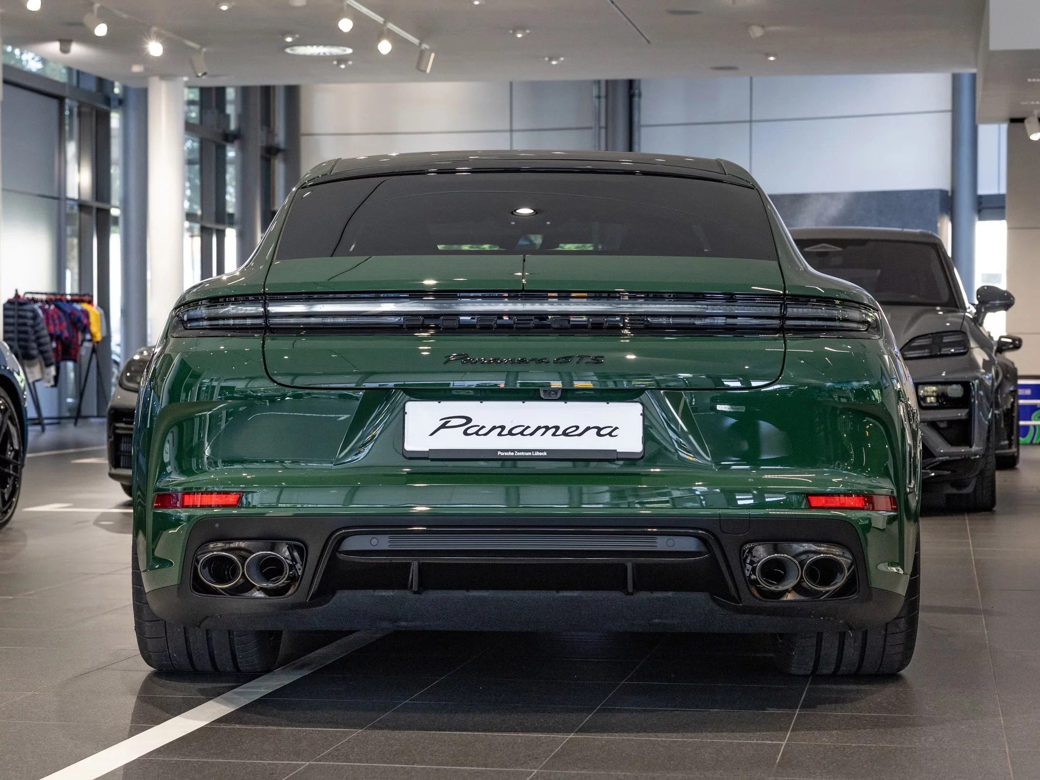 British Racing Green Porsche Panamera