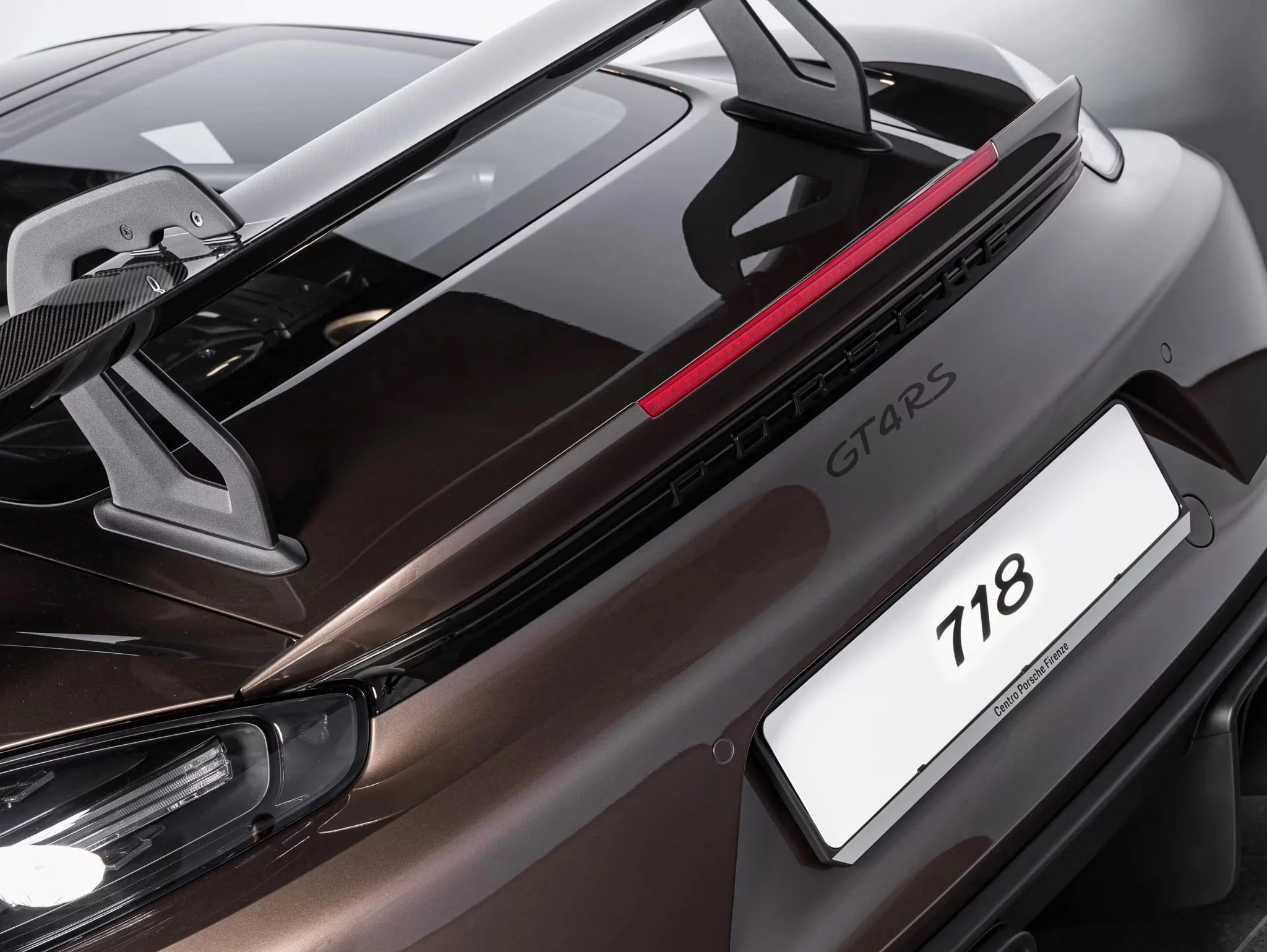 Chestnut Brown Metallic Porsche 718 Cayman GT4 RS