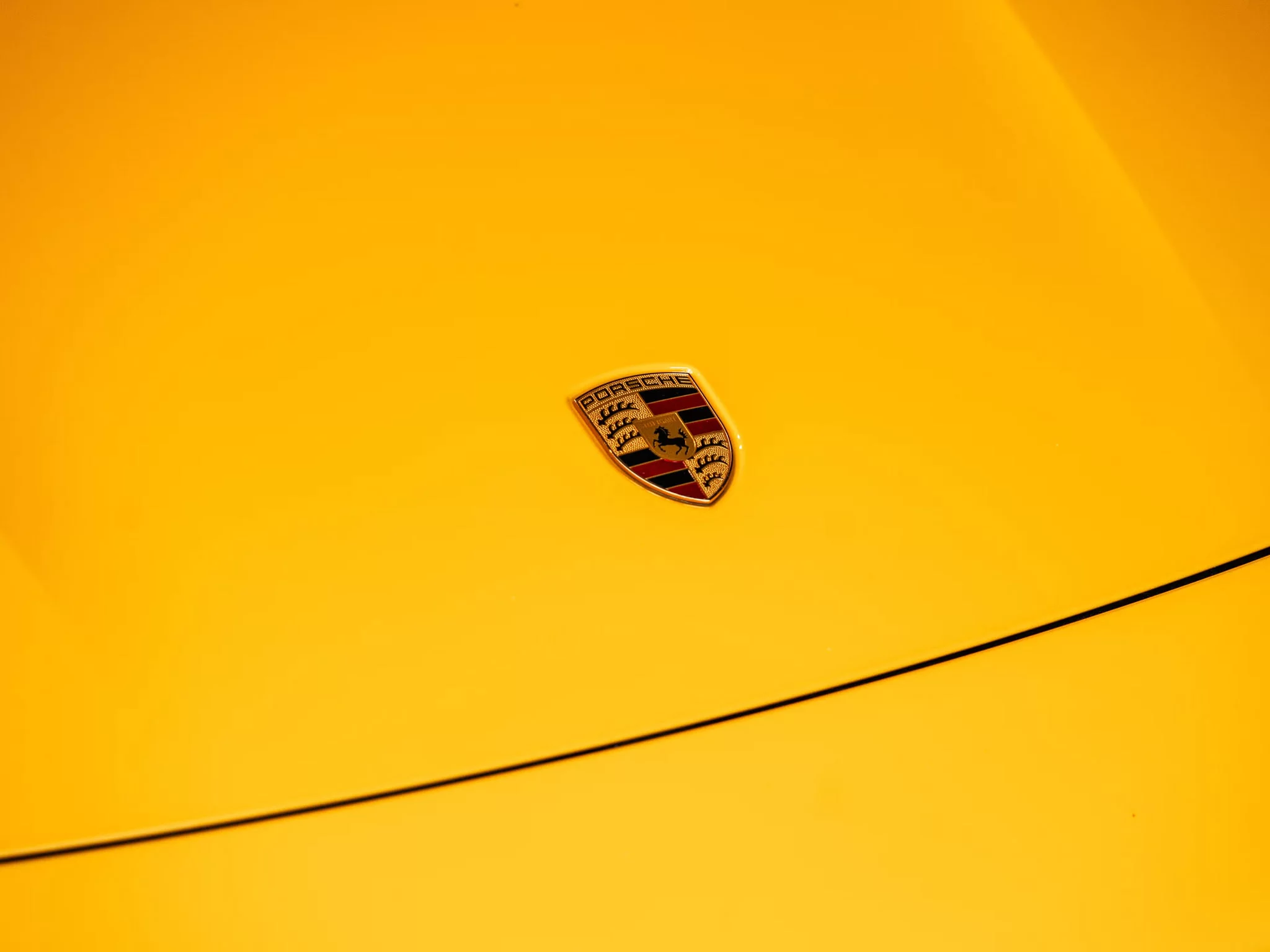 Signal Yellow Porsche Taycan
