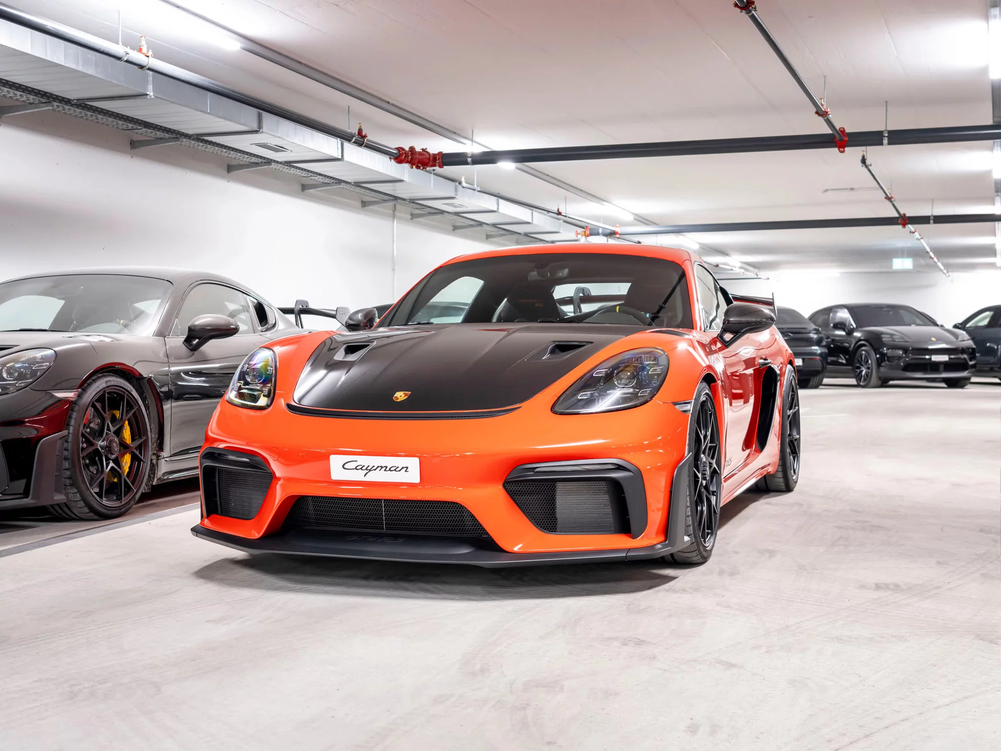 Lava Orange Porsche 718 Cayman GT4 RS