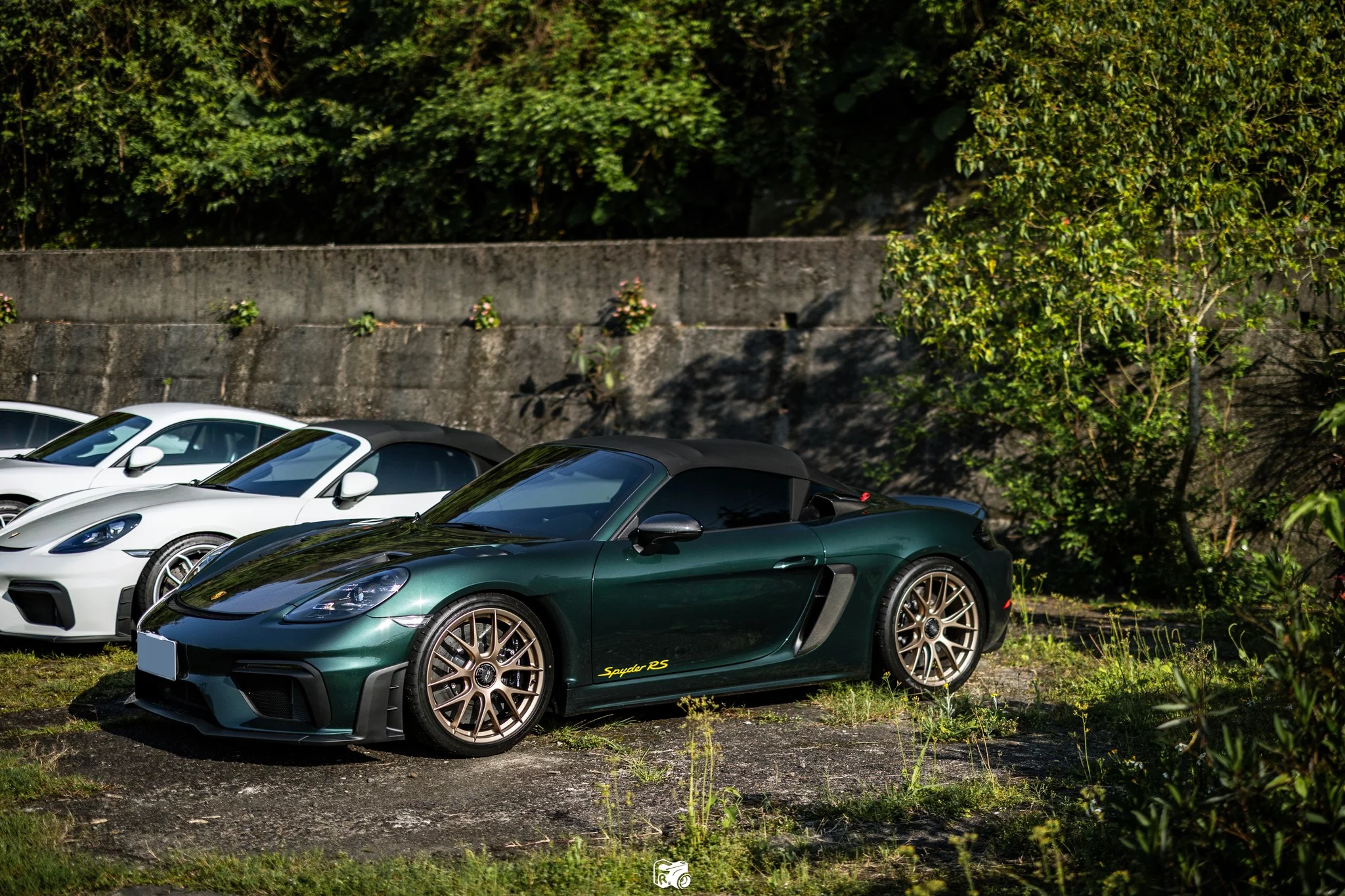 Forest Green Metallic Porsche 718 Spyder RS
