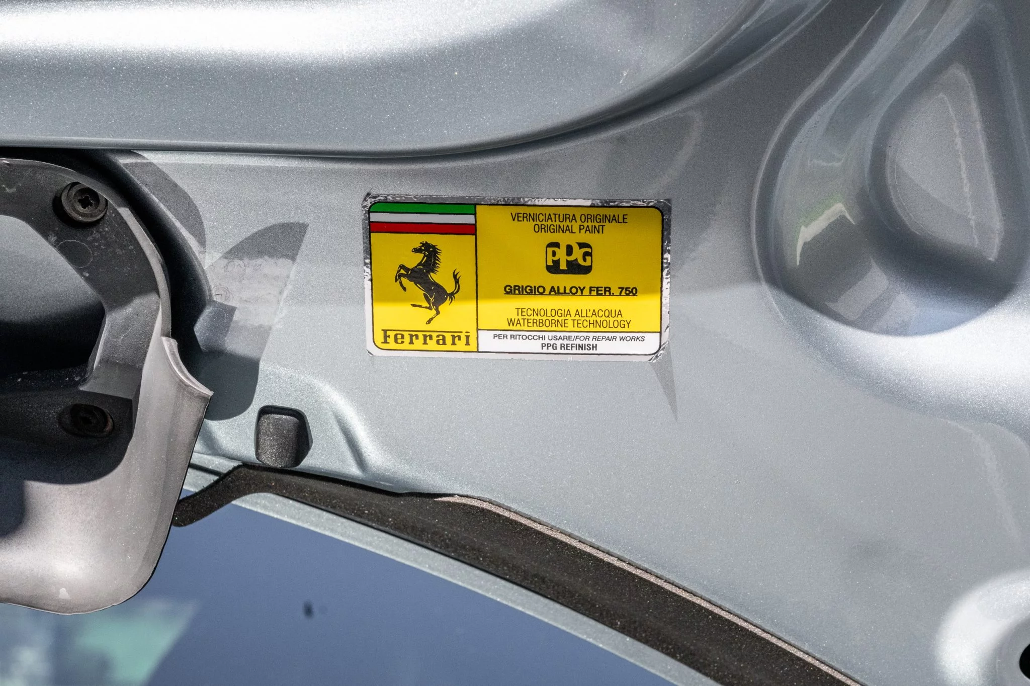 Paint code sticker