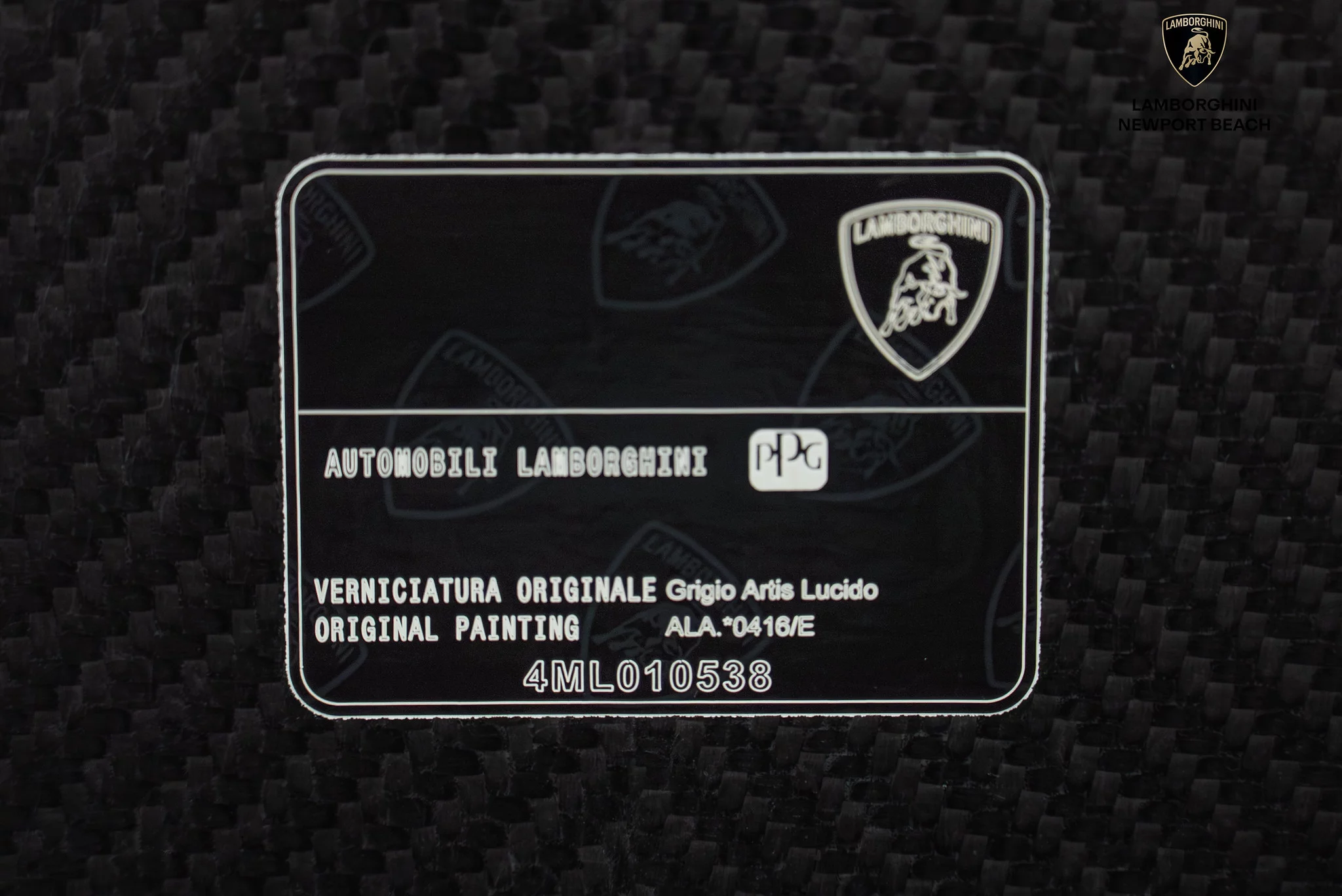 Paint code sticker