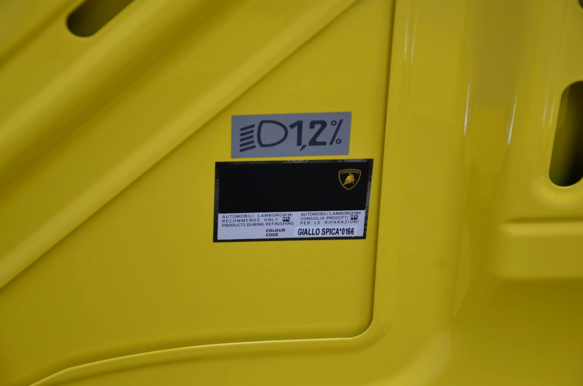 Paint code sticker
