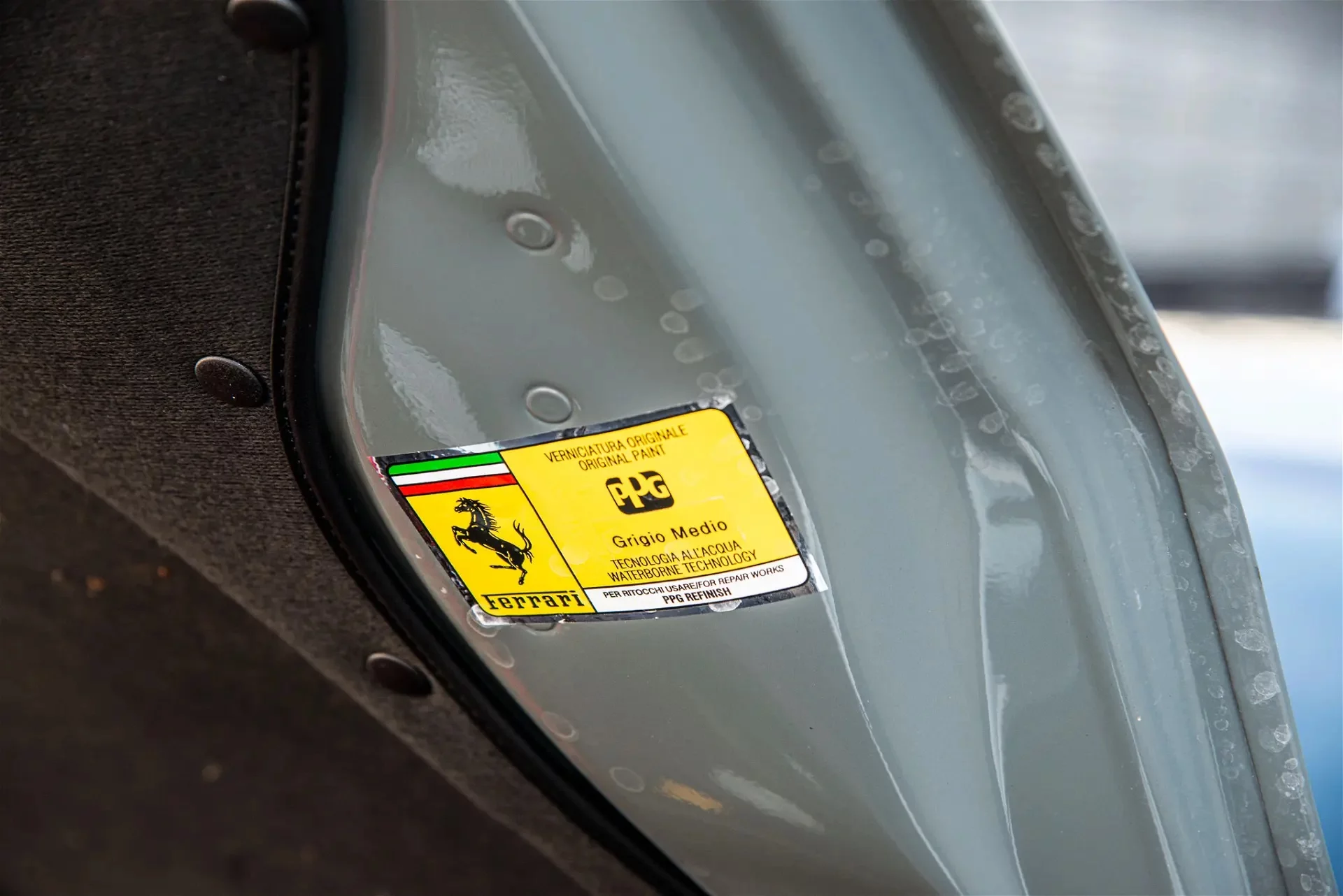 Paint code sticker