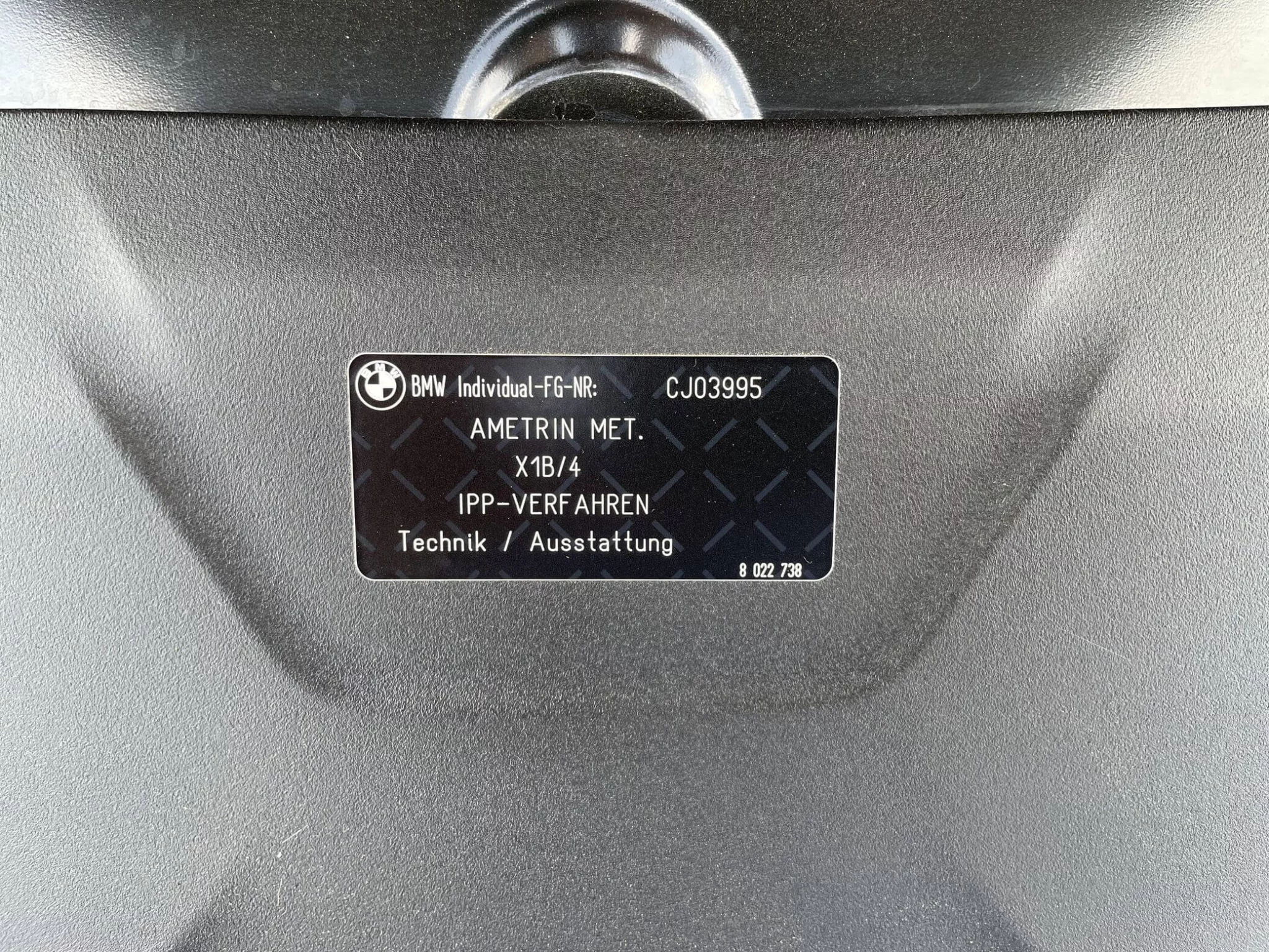 Paint code sticker