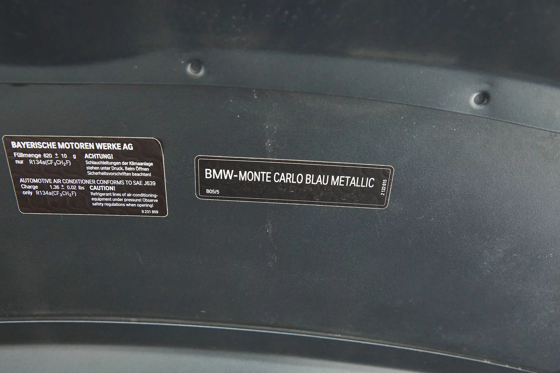 Paint code sticker