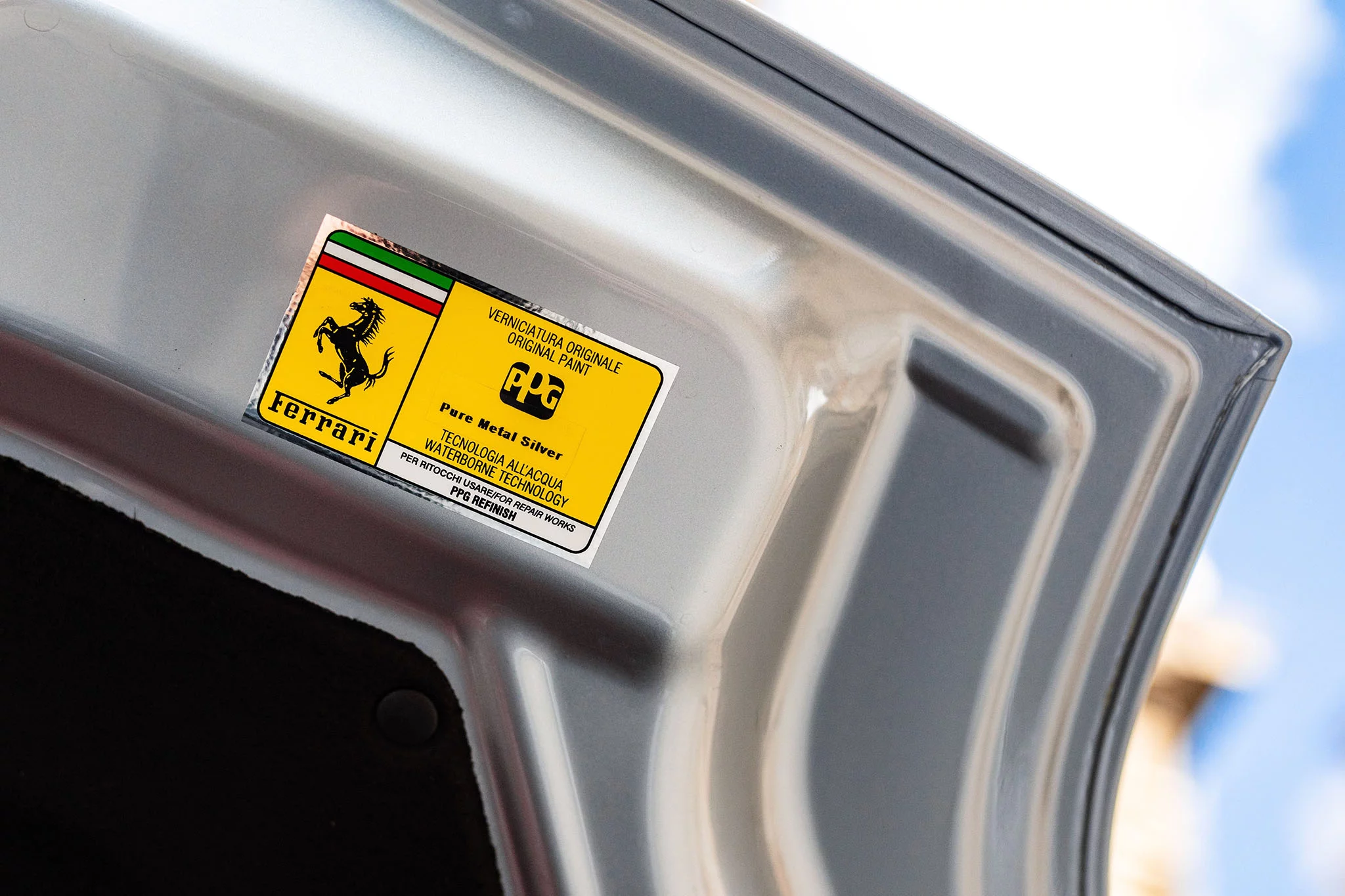 Paint code sticker
