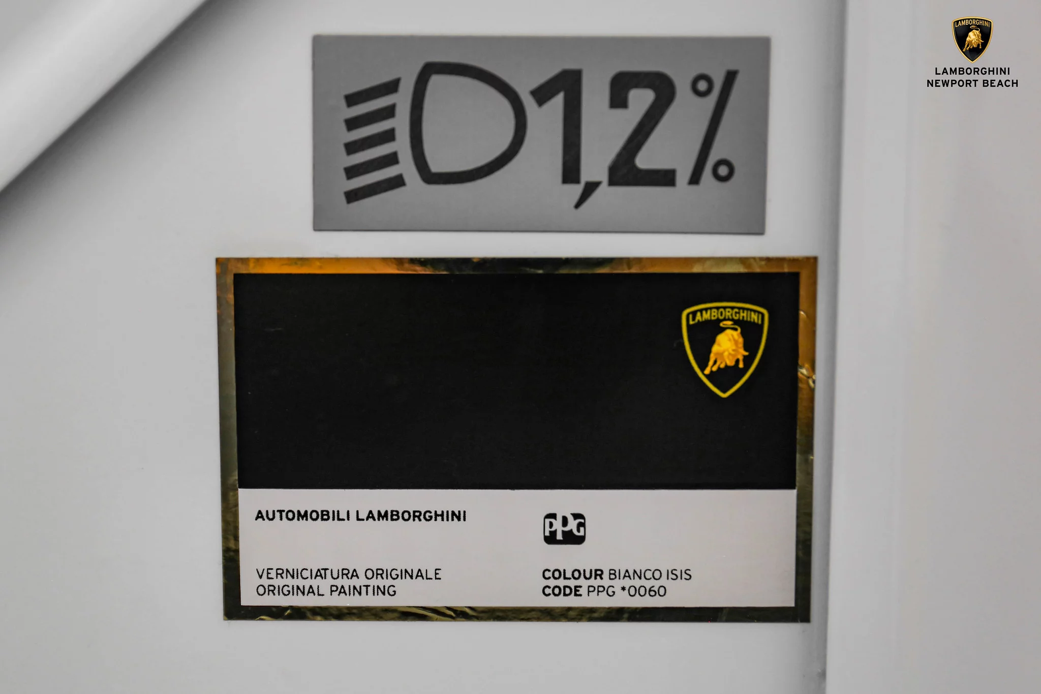 Paint code sticker