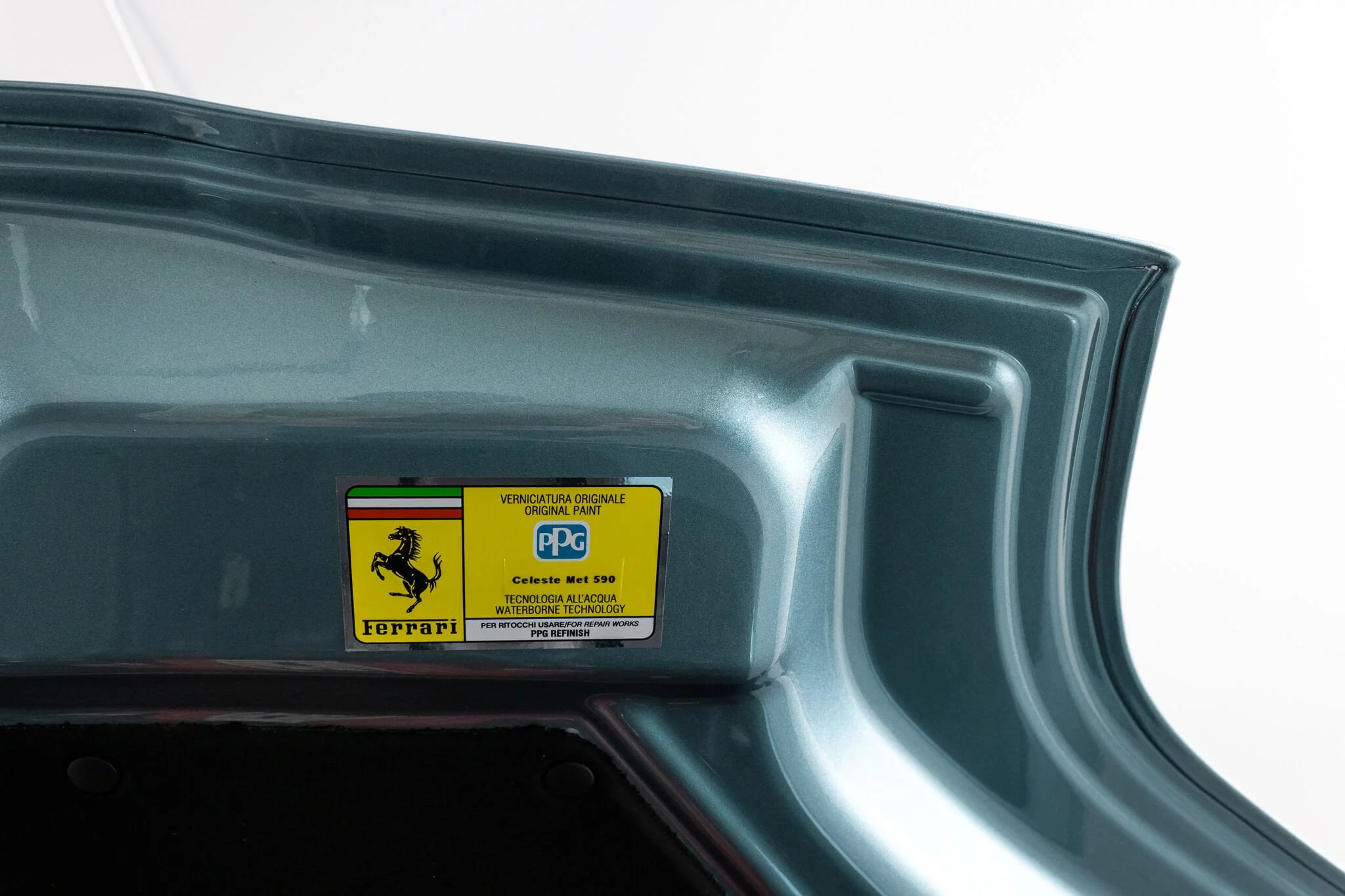 Paint code sticker