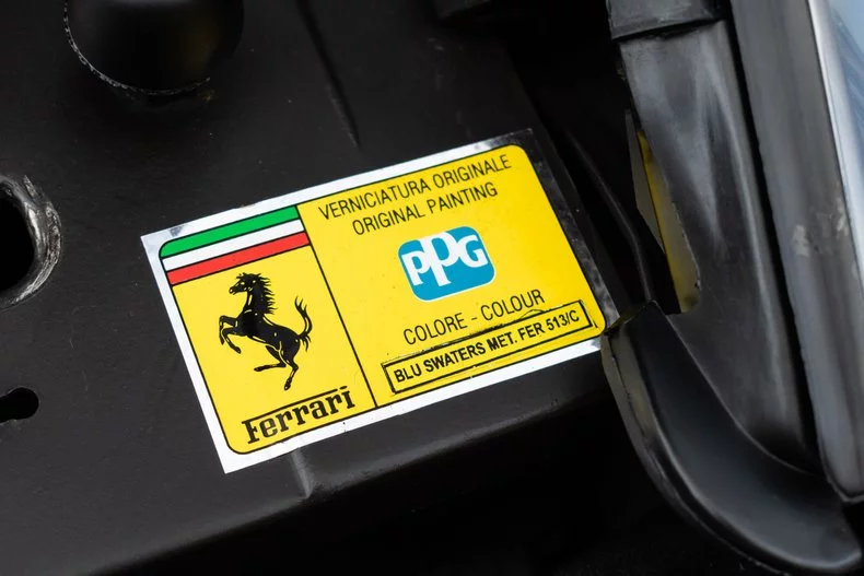 Paint code sticker