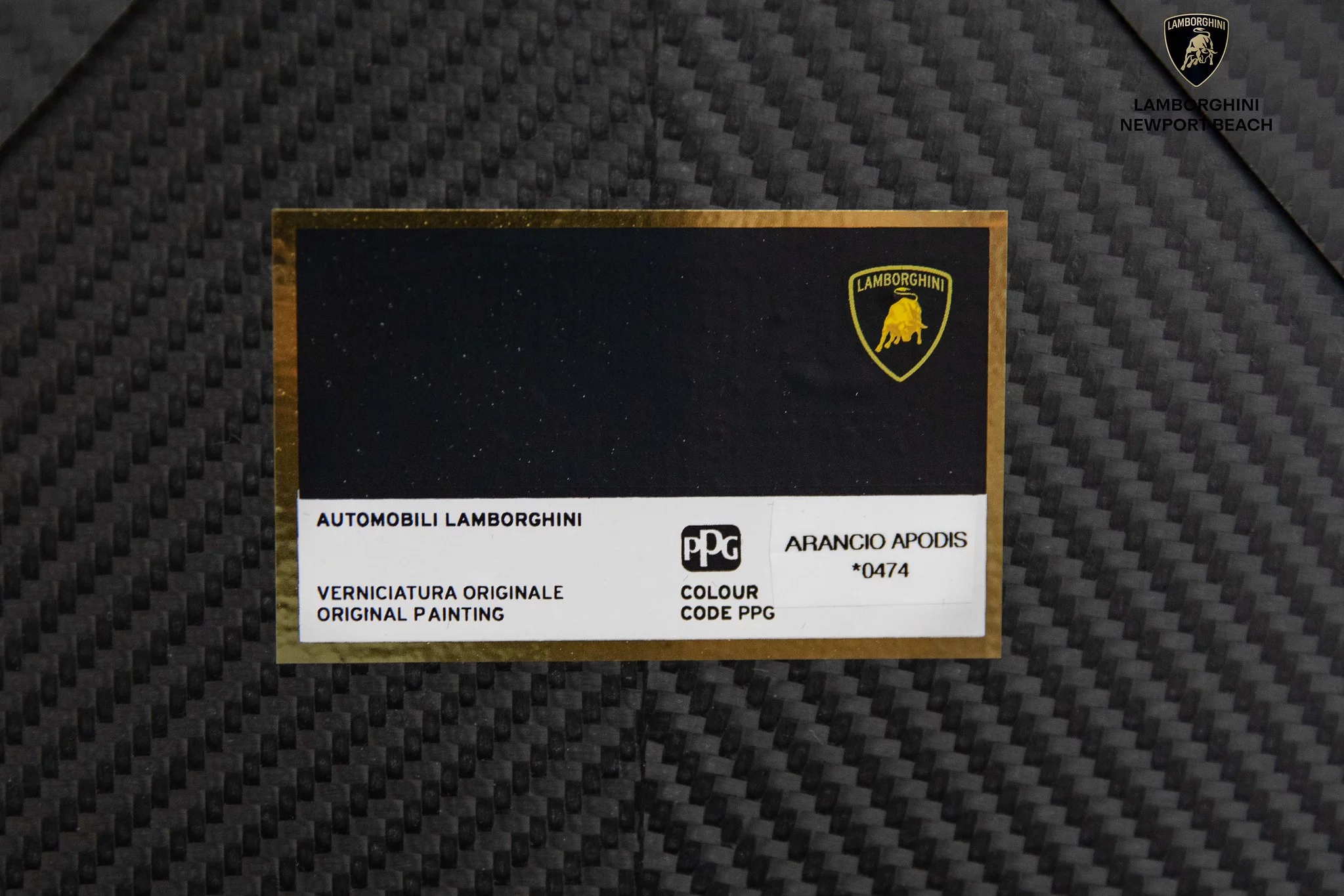 Paint code sticker