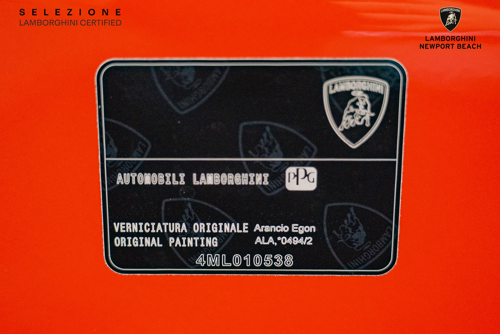 Paint code sticker