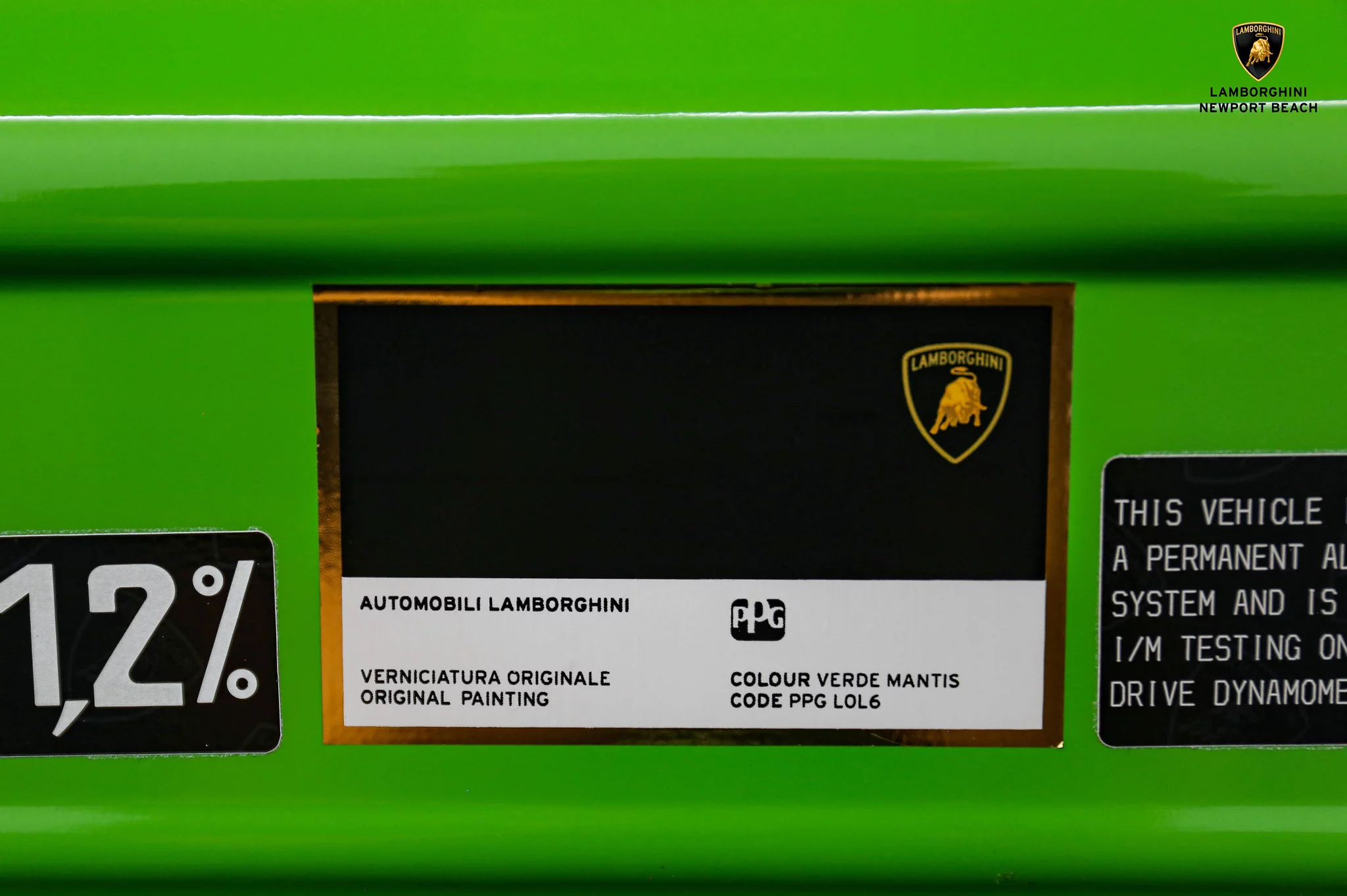 Paint code sticker