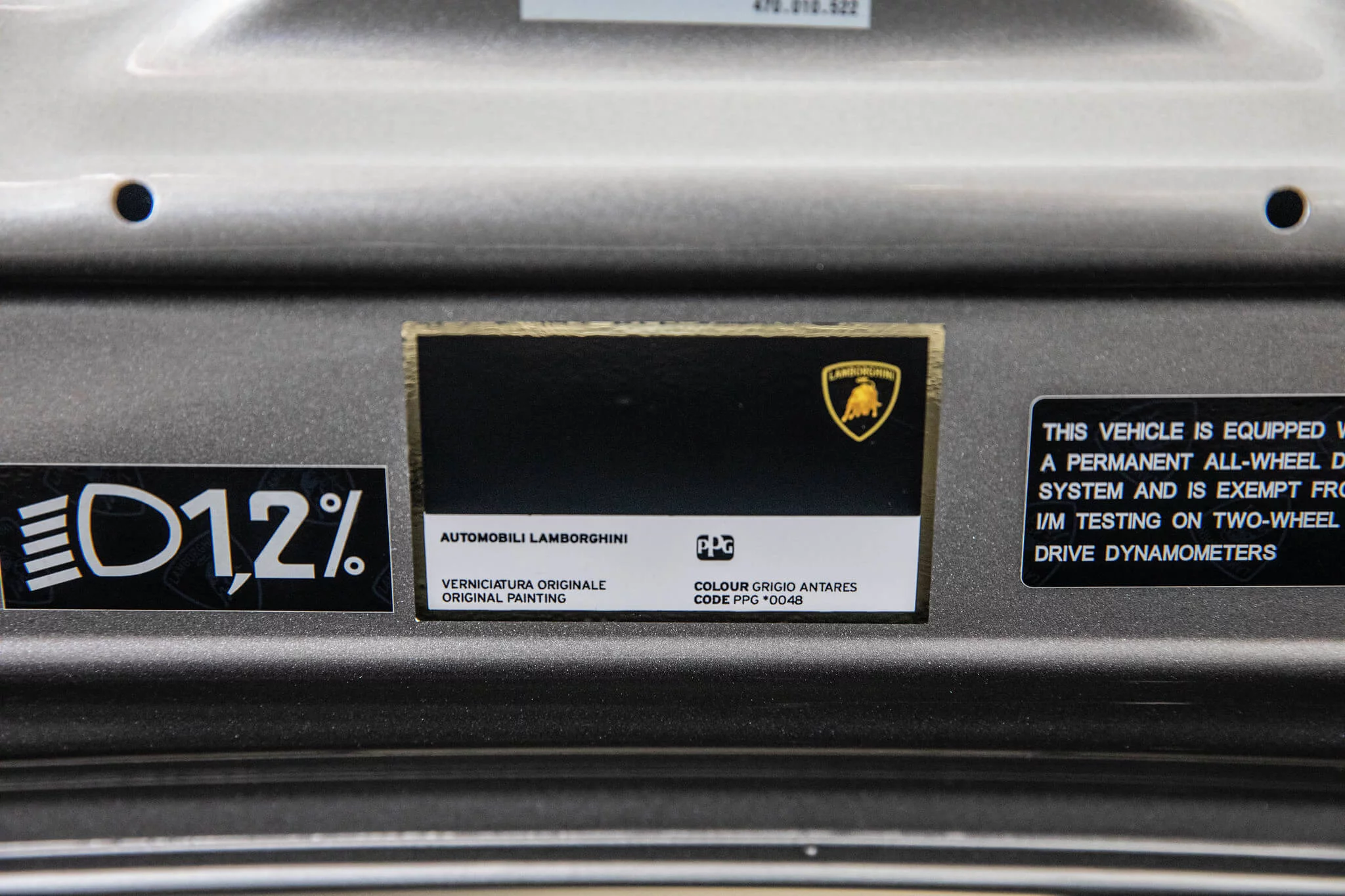 Paint code sticker