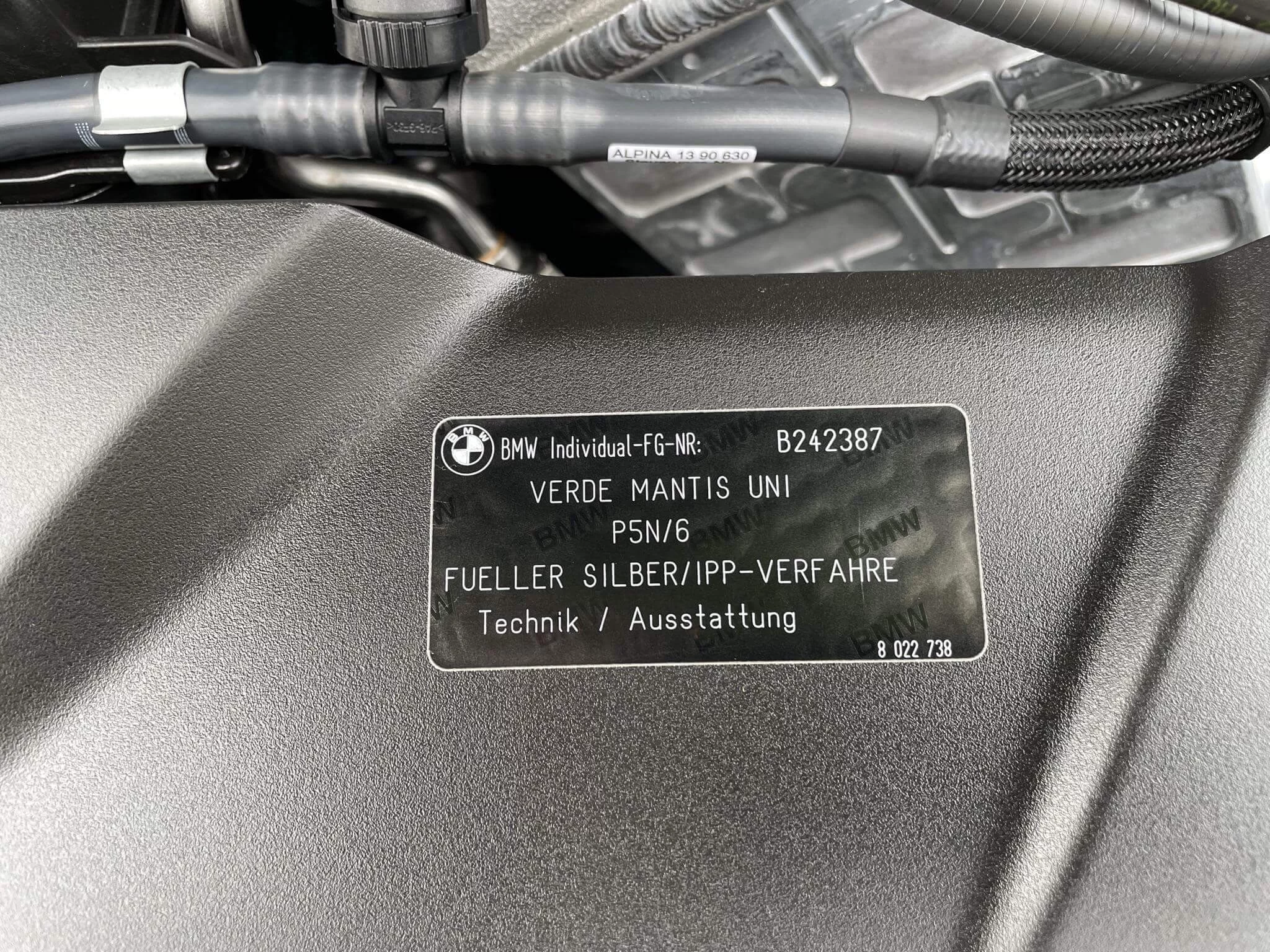 Paint code sticker