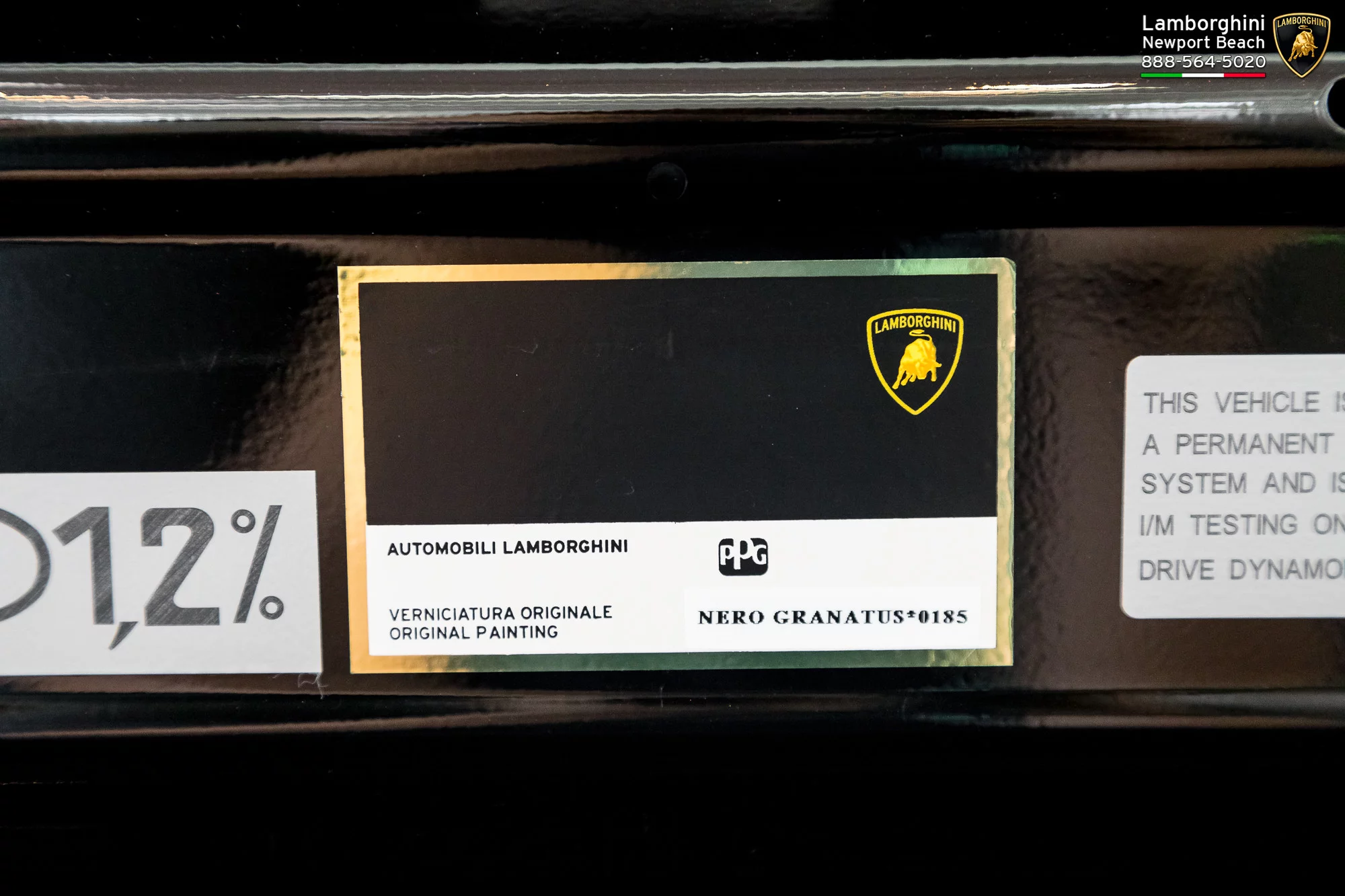 Paint code sticker