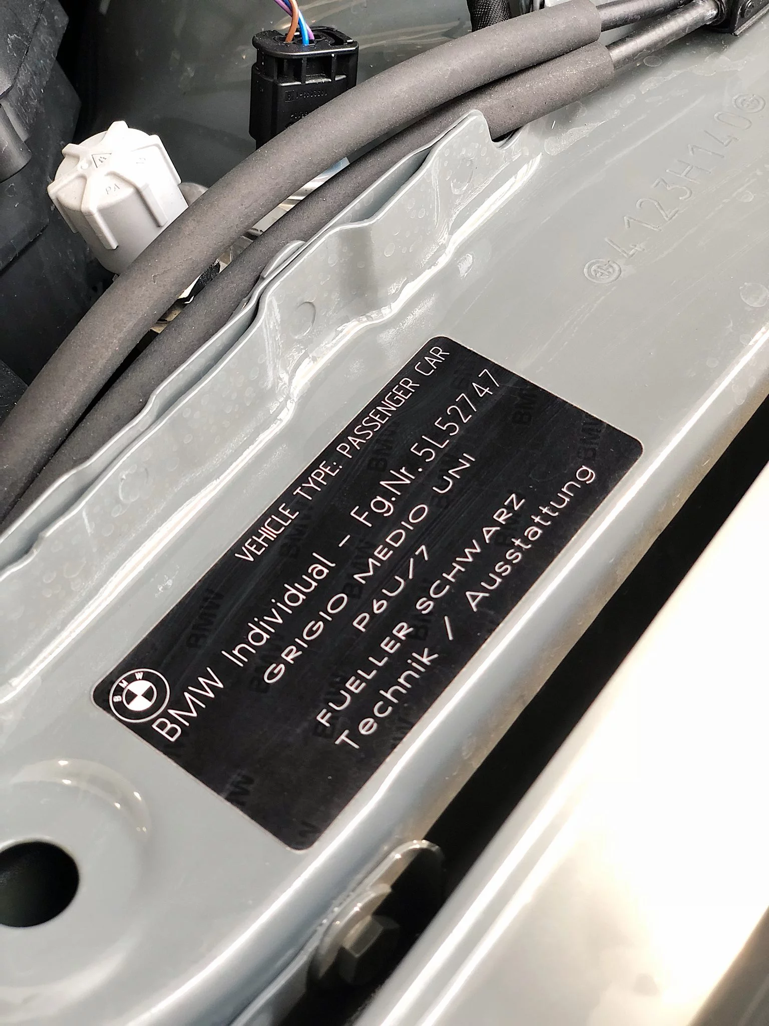 Paint code sticker