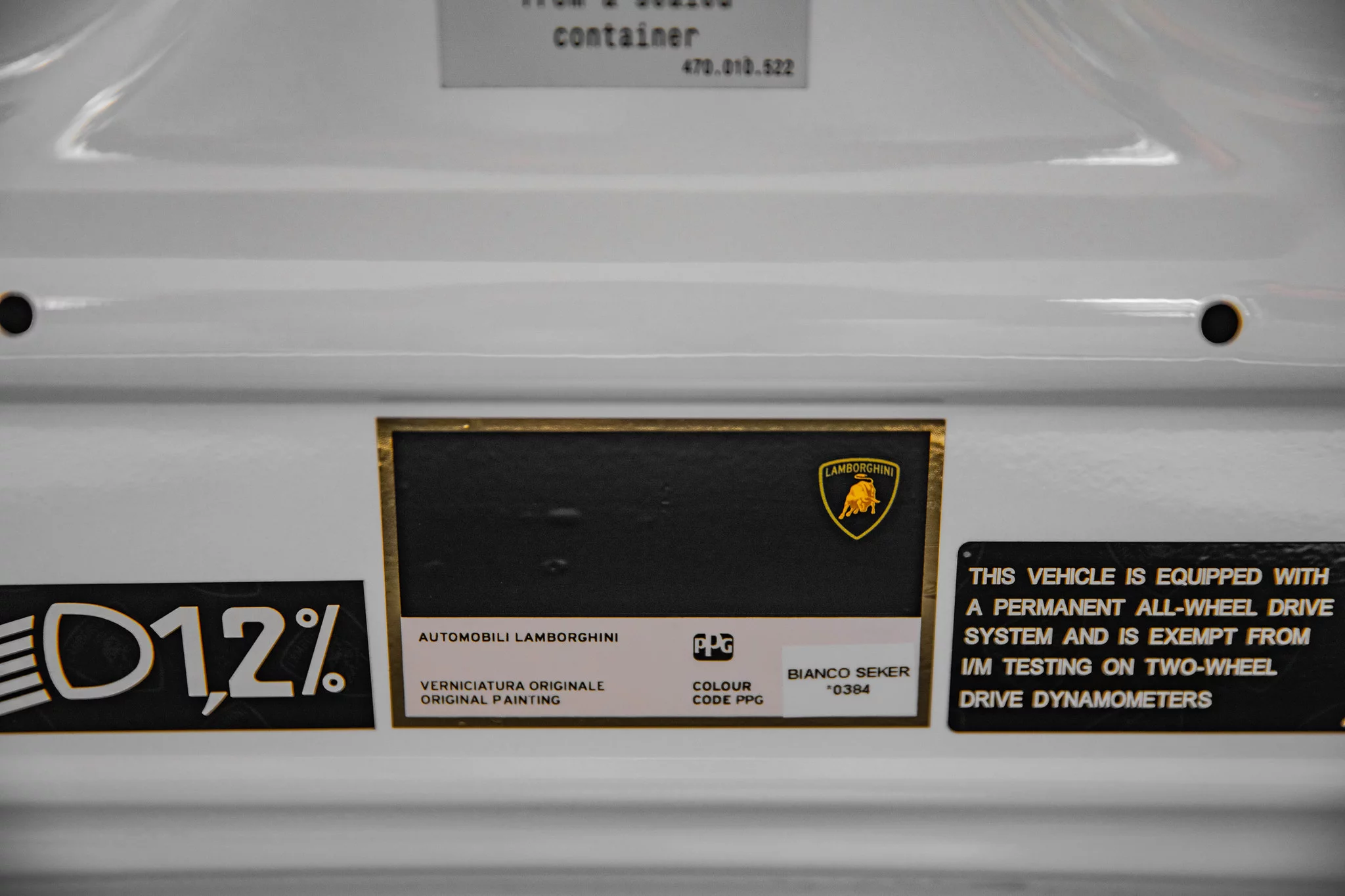 Paint code sticker