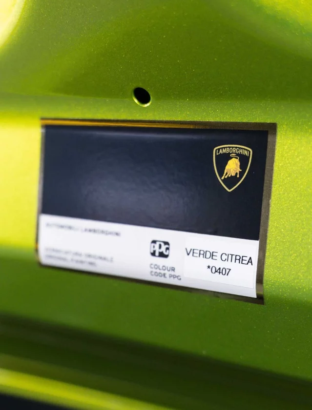 Paint code sticker