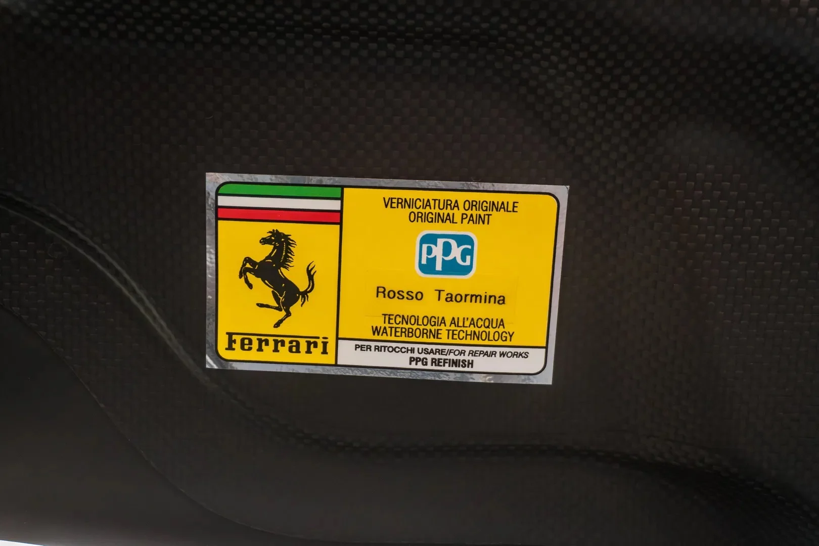 Paint code sticker