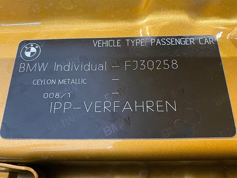 Paint code sticker