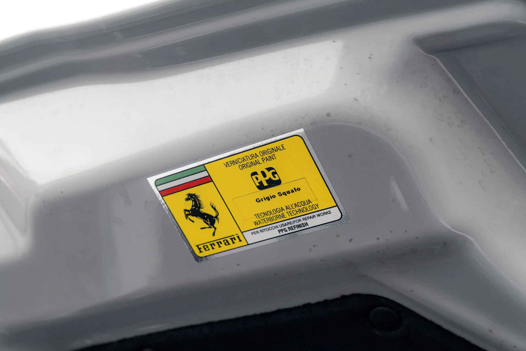 Paint code sticker
