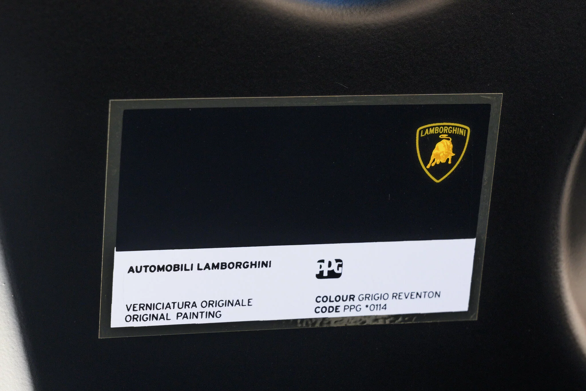 Paint code sticker