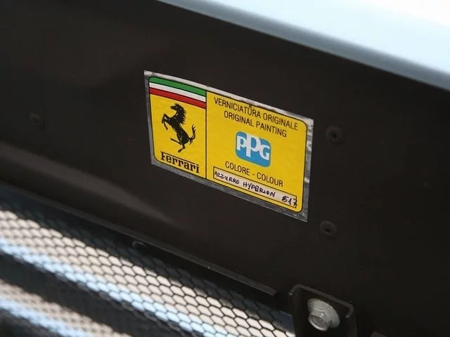 Paint code sticker