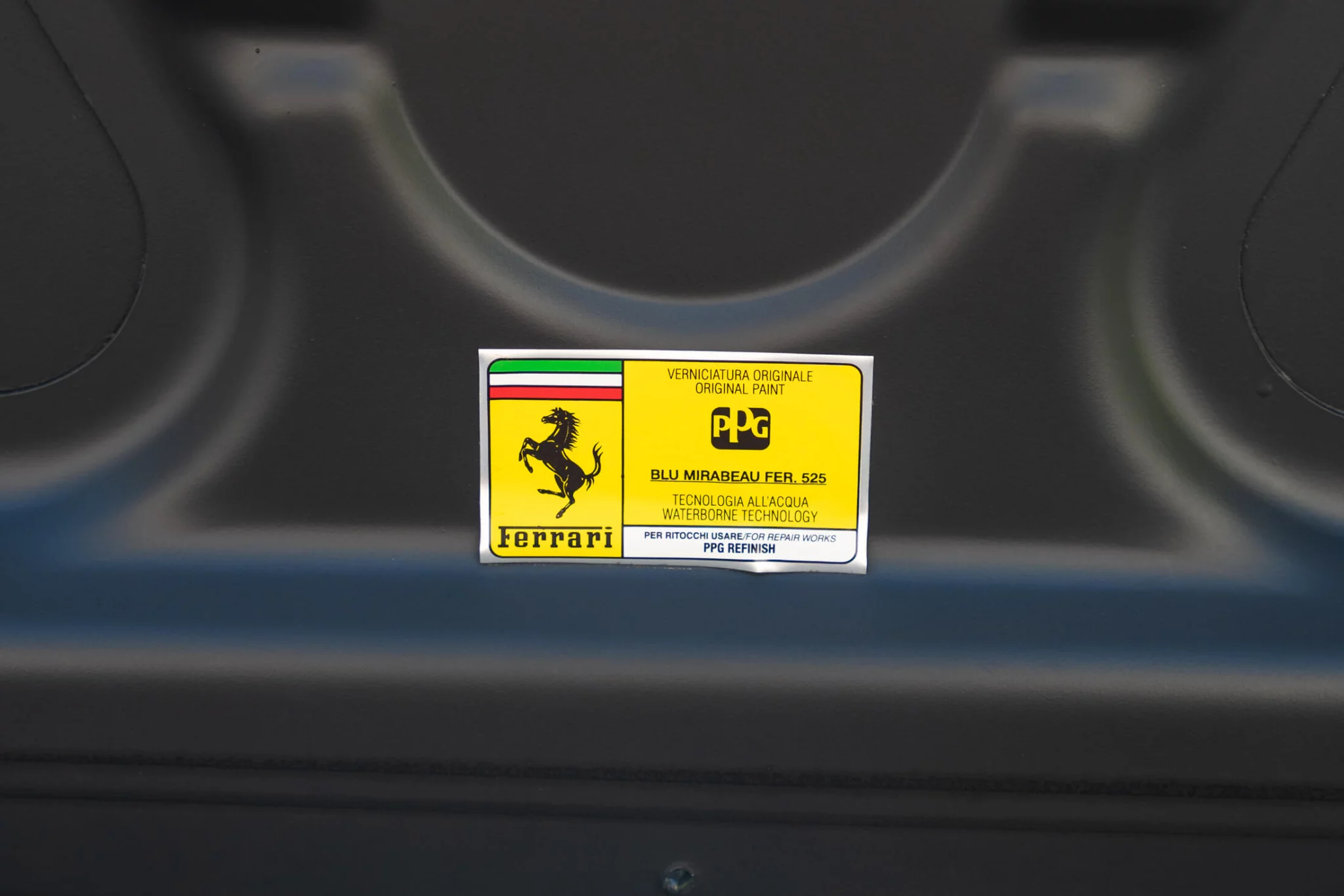 Paint code sticker