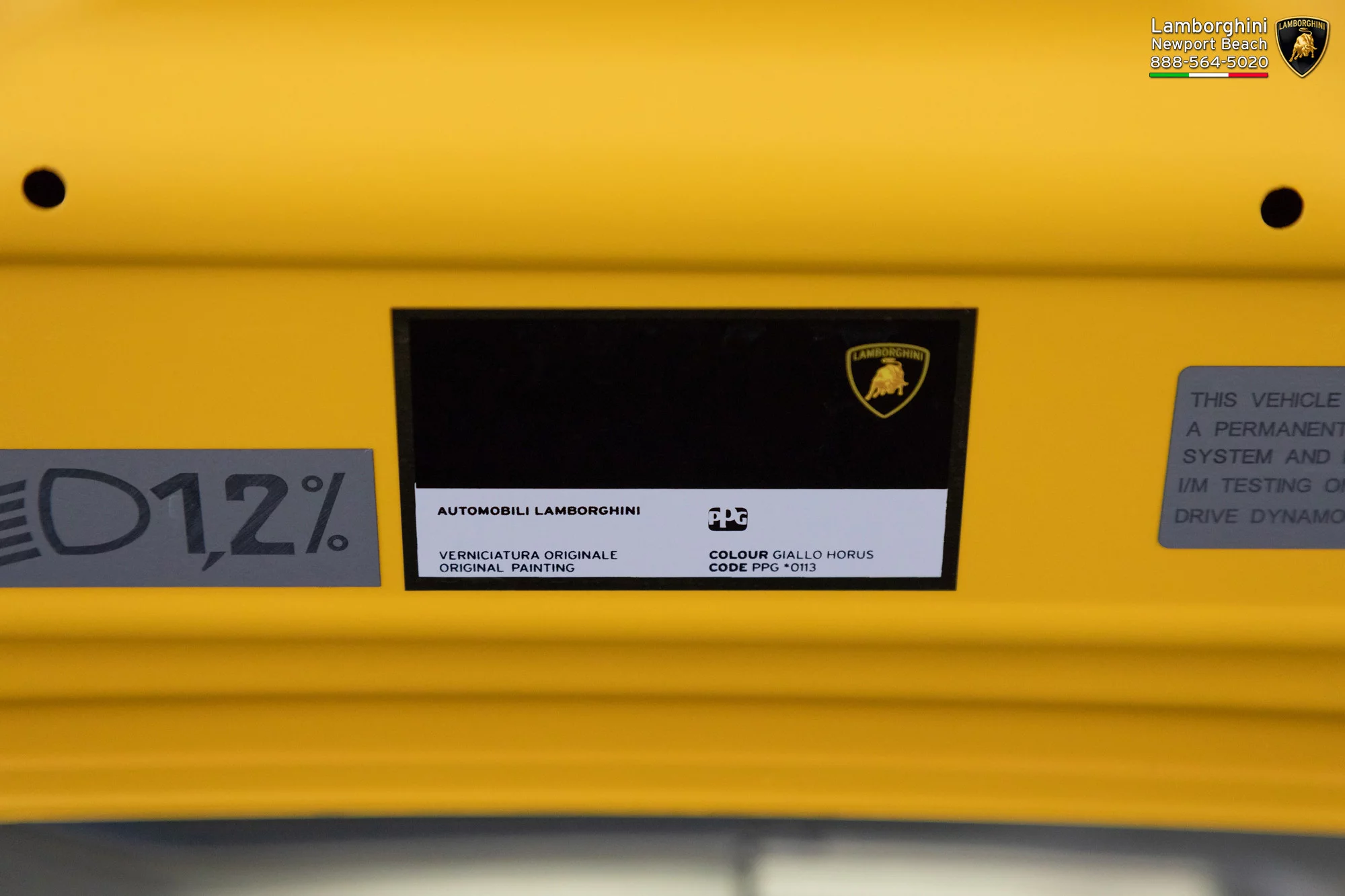 Paint code sticker