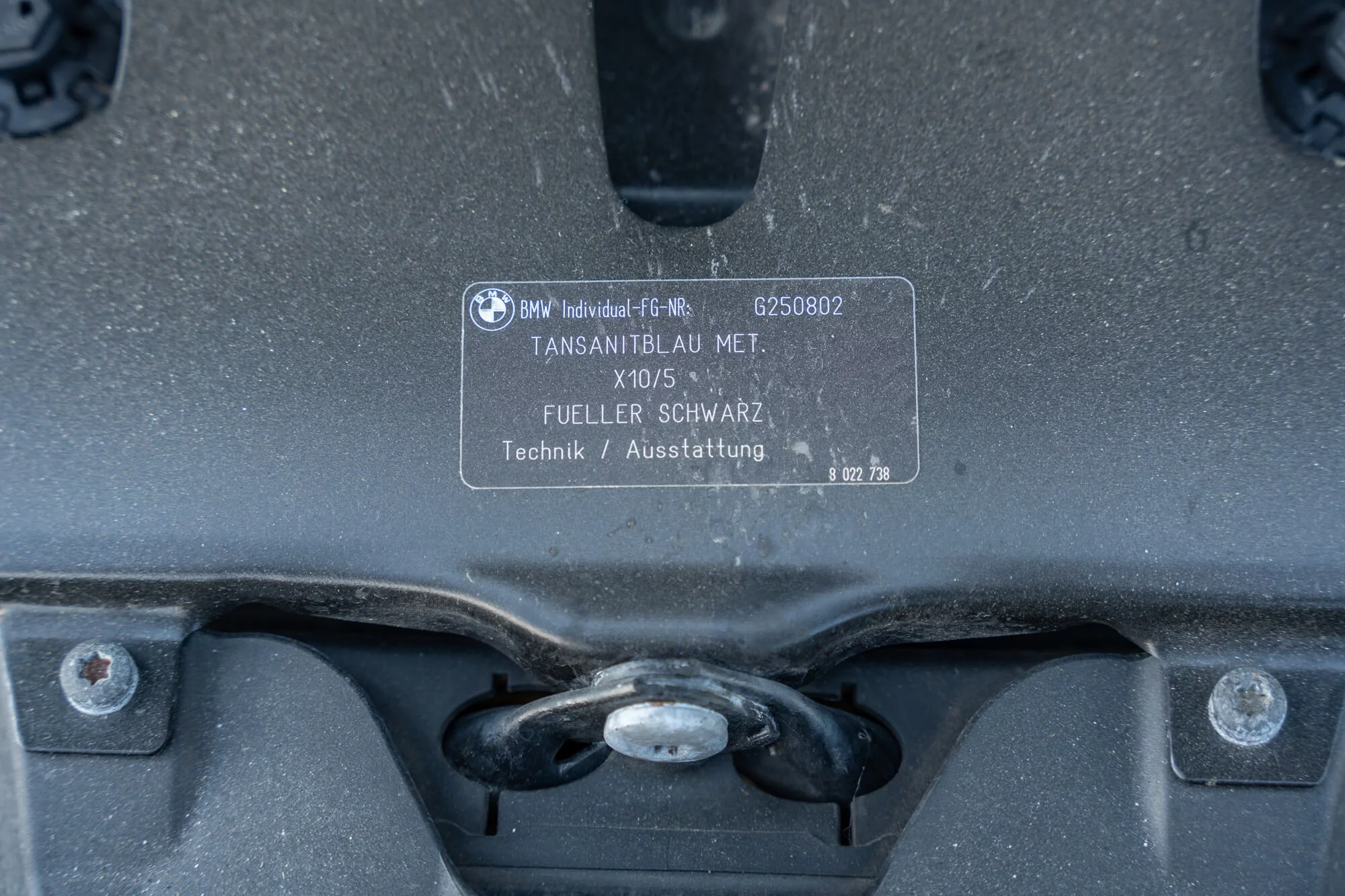 Paint code sticker