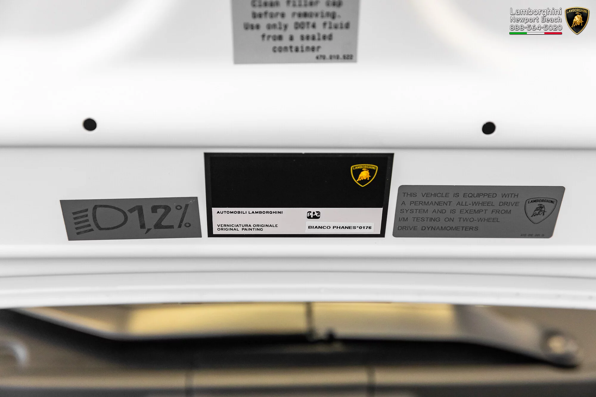 Paint code sticker