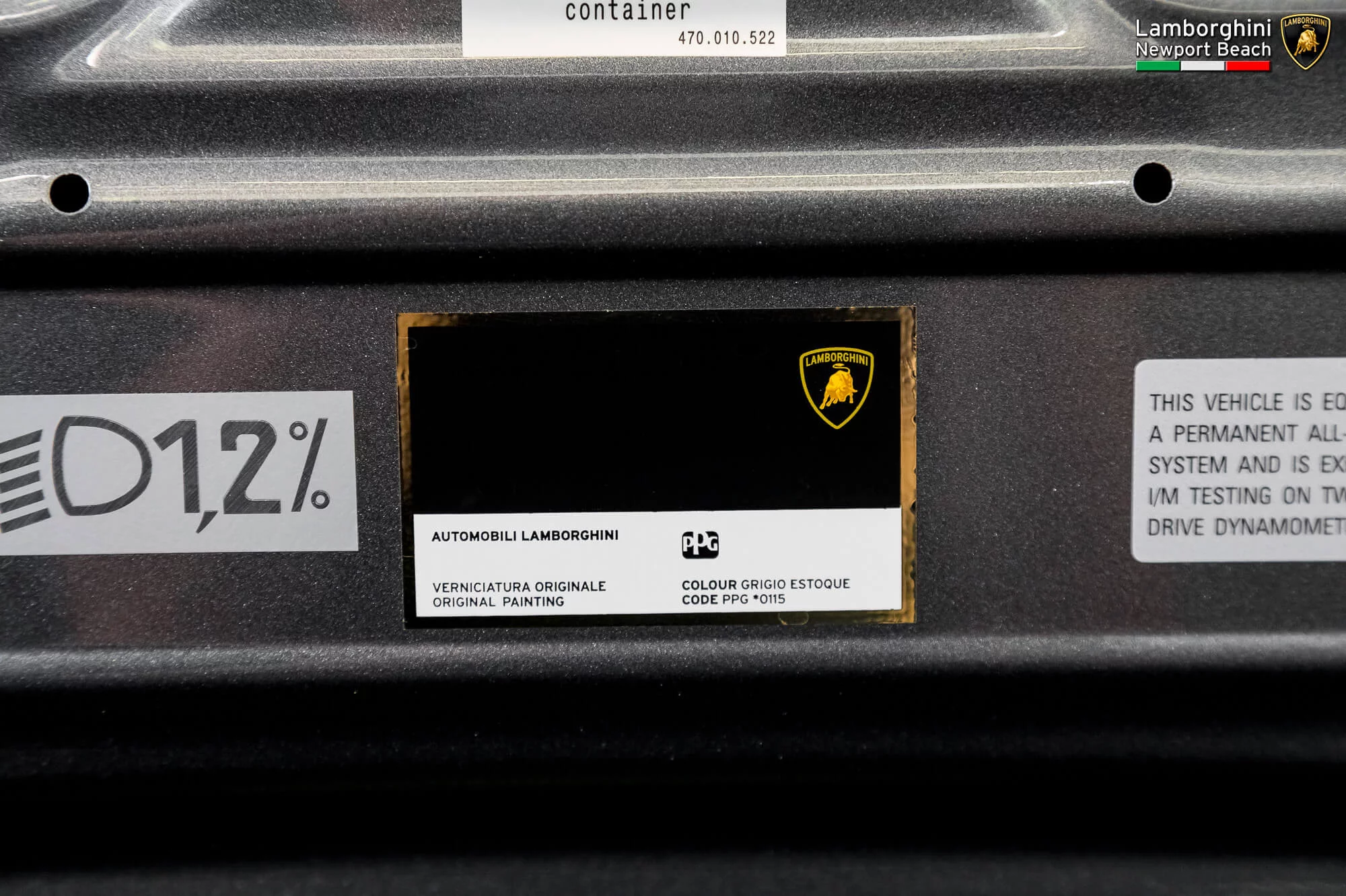 Paint code sticker