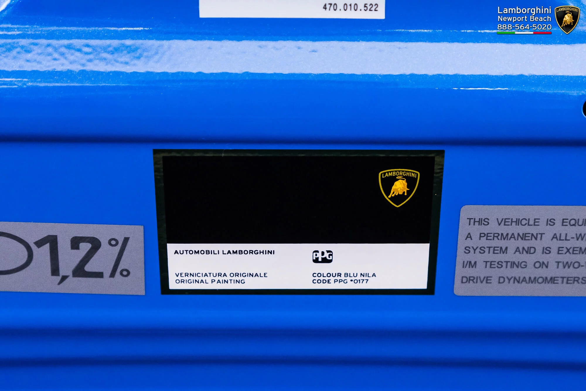Paint code sticker